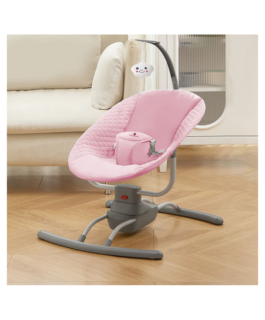 StarAndDaisy Electric Swing for Baby AutomaticBaby Swing with Adjustable Backrest Baby Rocker Automatic Swing with Bluetooth Playback, Light Weight Play Toy - Pink-image-25