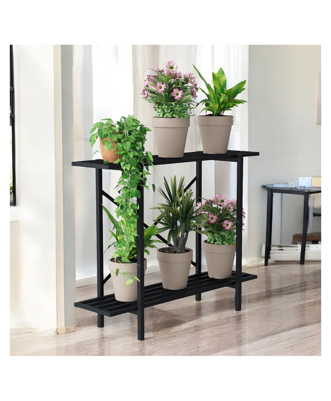 ecofynd Heavy Duty Metal Plant Stand for Balcony