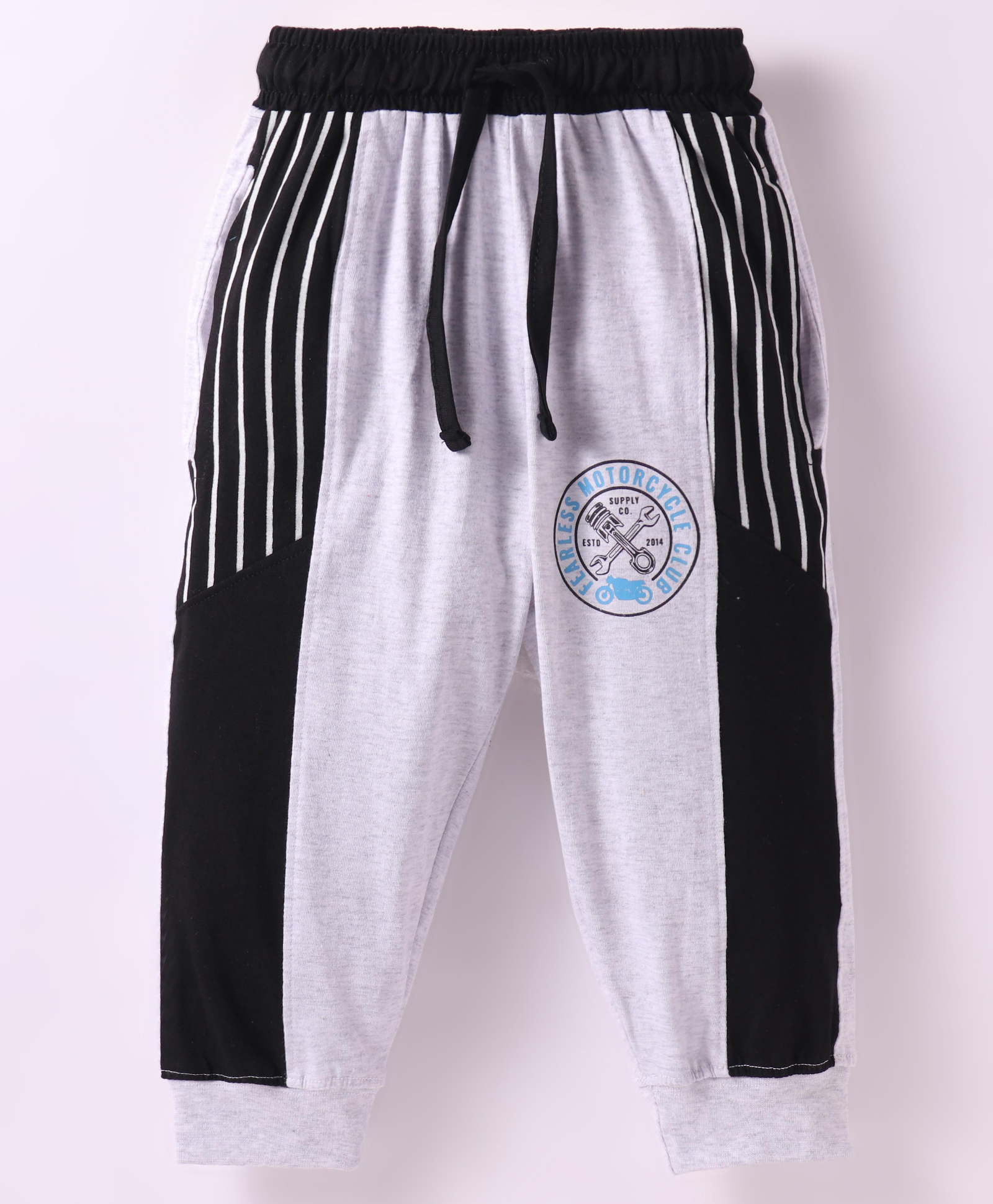 Taeko Single Jersey Knit Full Length Lounge Pant With Text Print - Light Grey-picture-26