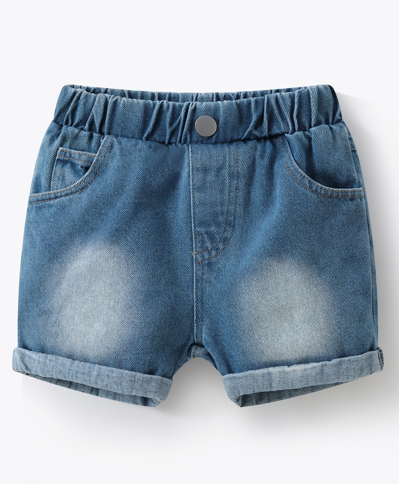 Mark & Mia Cotton Washed Shorts - Blue-picture-39
