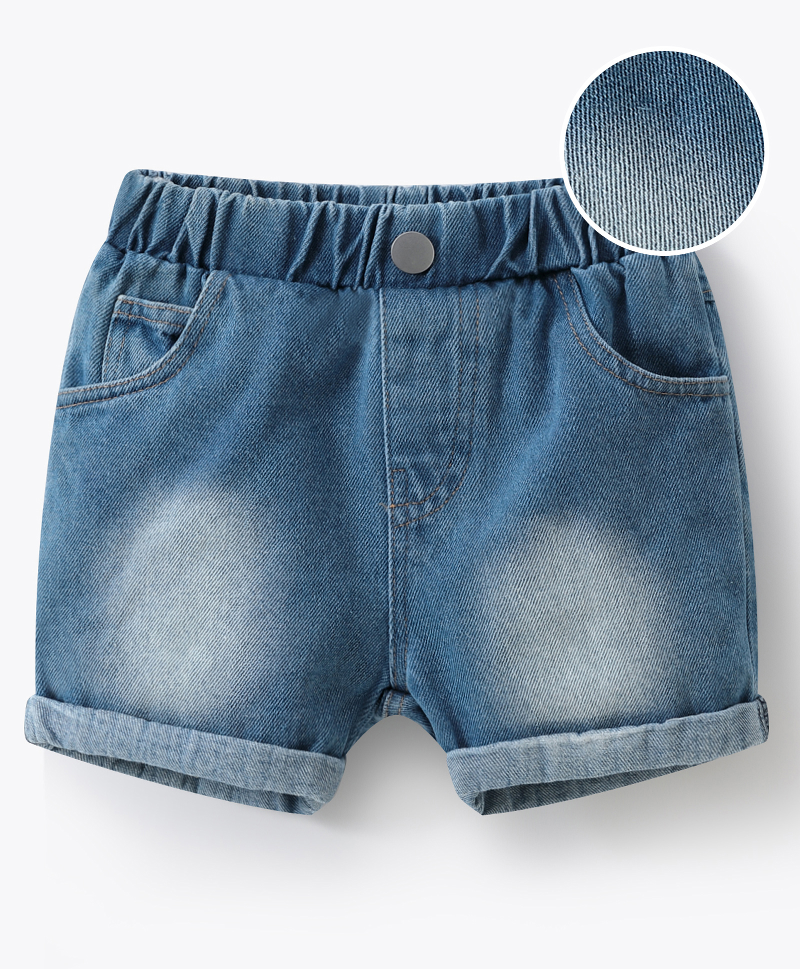 Mark & Mia Cotton Washed Shorts - Blue-picture-19