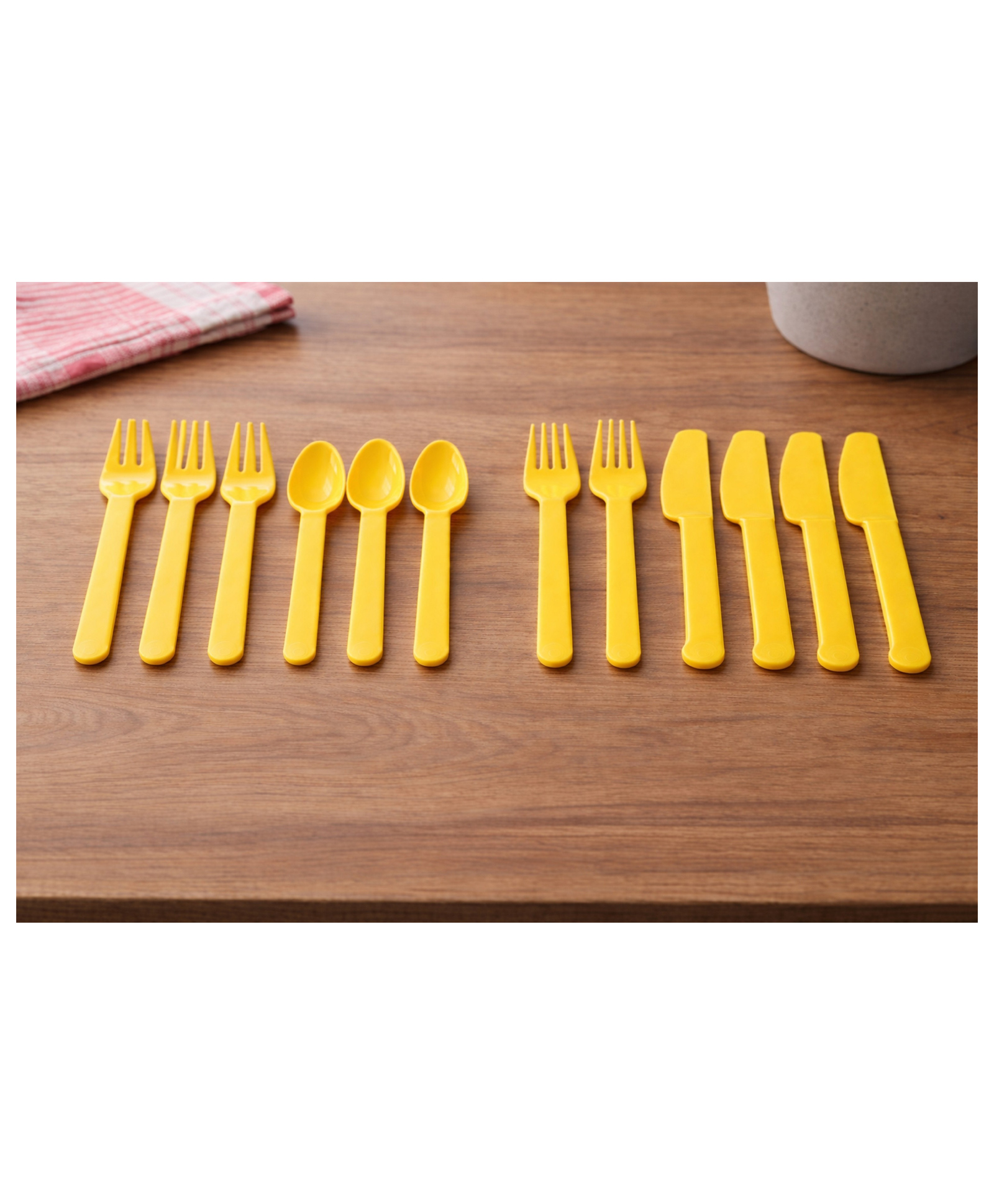 The Cheeky Kidzz Baby Soft Silicone Feeding Spoon Heat-Resistant Cutlery SpoonSet Safety Self Feeding Learning YELLOW - Pack of 12-image-3
