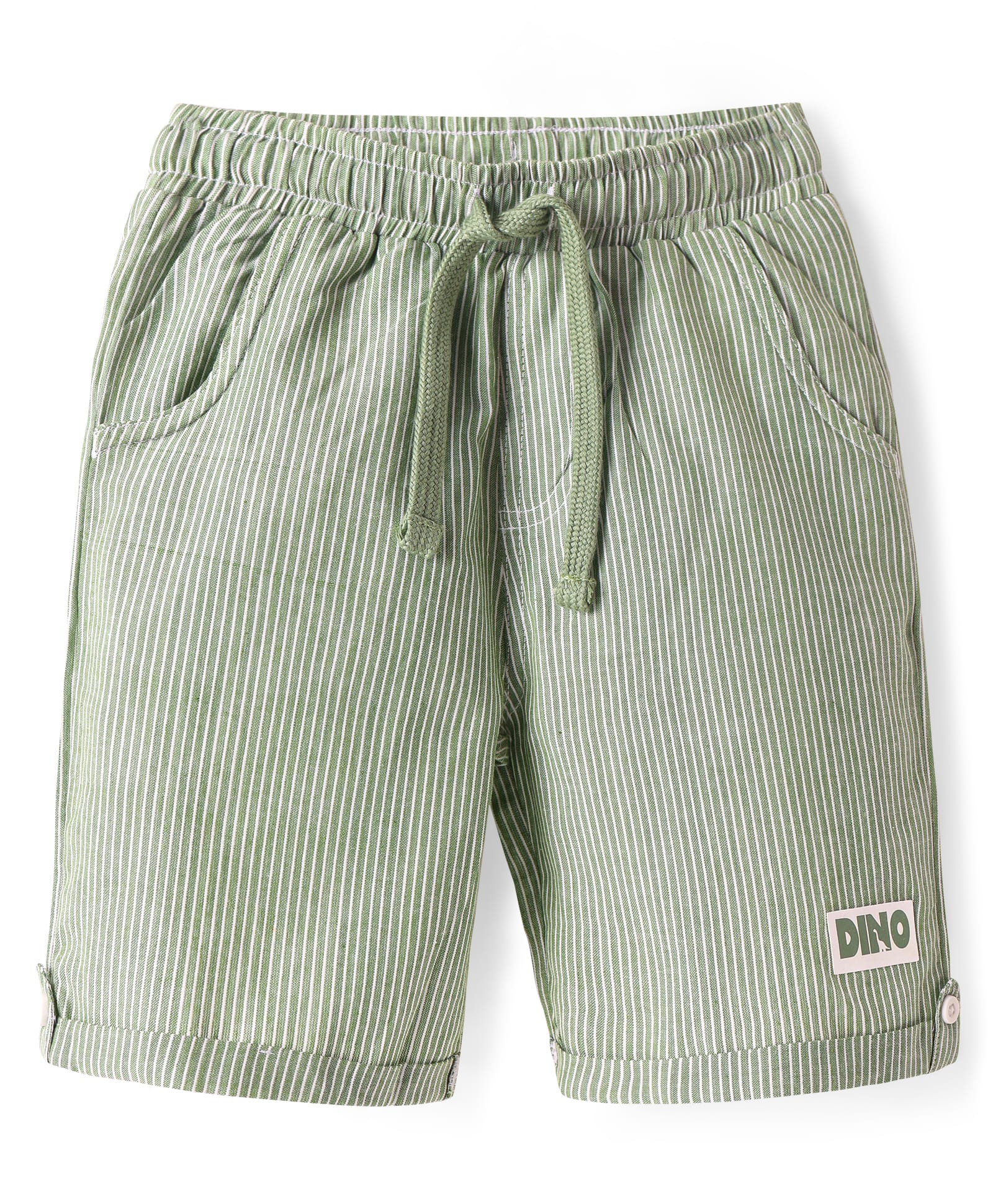 kookie kids india Kookie Kids Cotton Woven Striped Shorts - Light Grey-picture-23