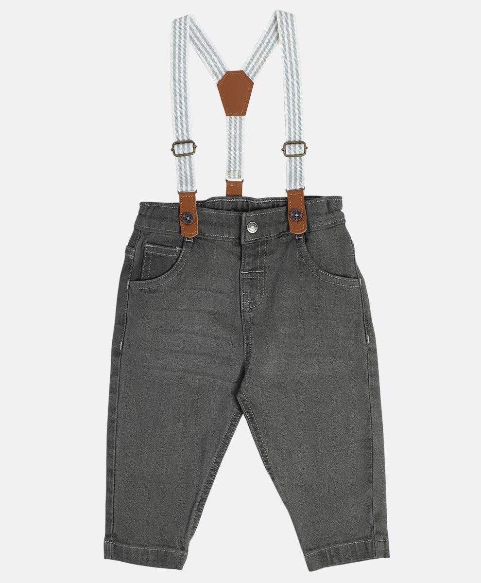 MINI KLUB Cotton Denim Mild Washed Jeans - Grey-picture-28
