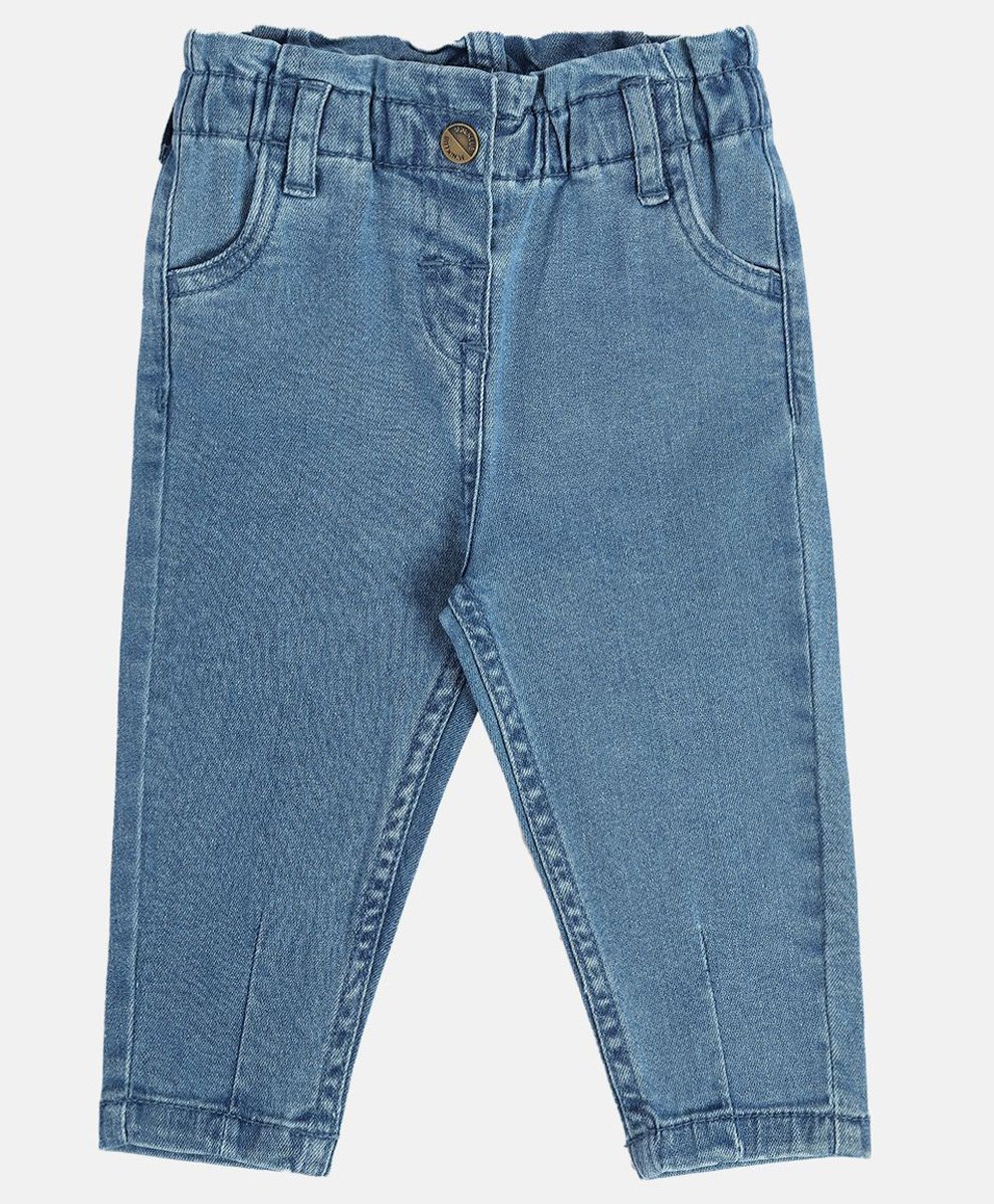 MINI KLUB Cotton Denim Solid Jeans - Dark Blue-picture-18