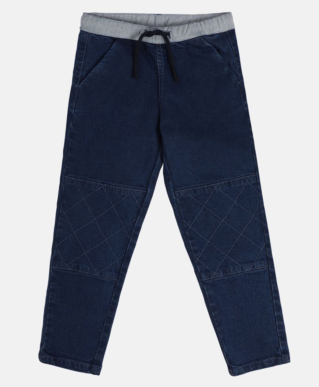 MINI KLUB Cotton Solid Denim Pant - Dark Blue-picture-27