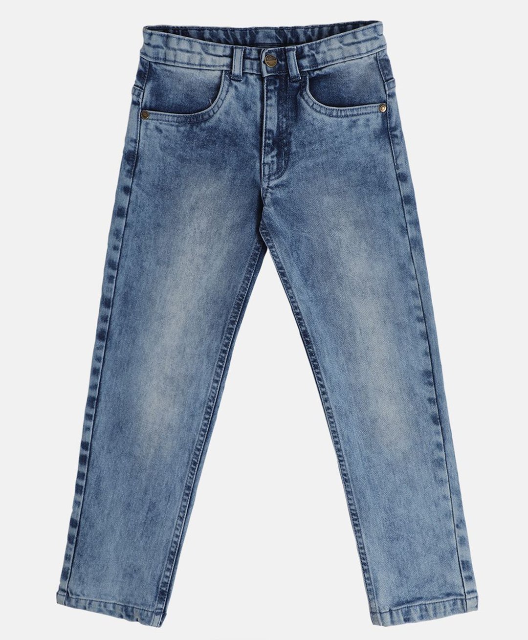 MINI KLUB Cotton Mild Washed Denim Pant - Blue-picture-15