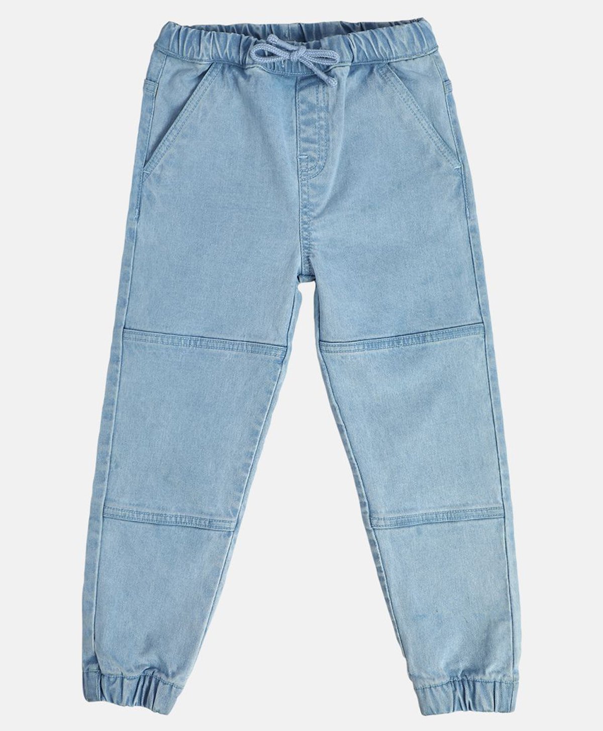 MINI KLUB Cotton Denim Threadwork Embroidered Pant - Blue-picture-21