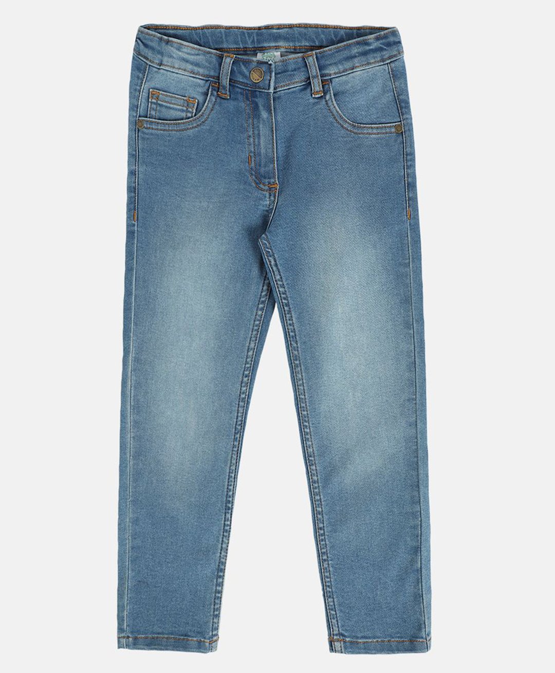 MINI KLUB Cotton Denim Mild Washed Pant - Dark Blue-picture-14