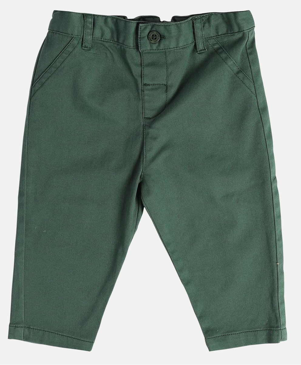 MINI KLUB Cotton Solid Pant - Green-picture-13