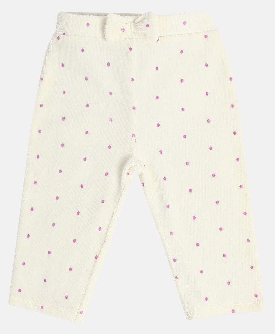 MINI KLUB Blended Bow Applique Detailed Polka Dots Printed Pajama - Marshmallow-picture-16