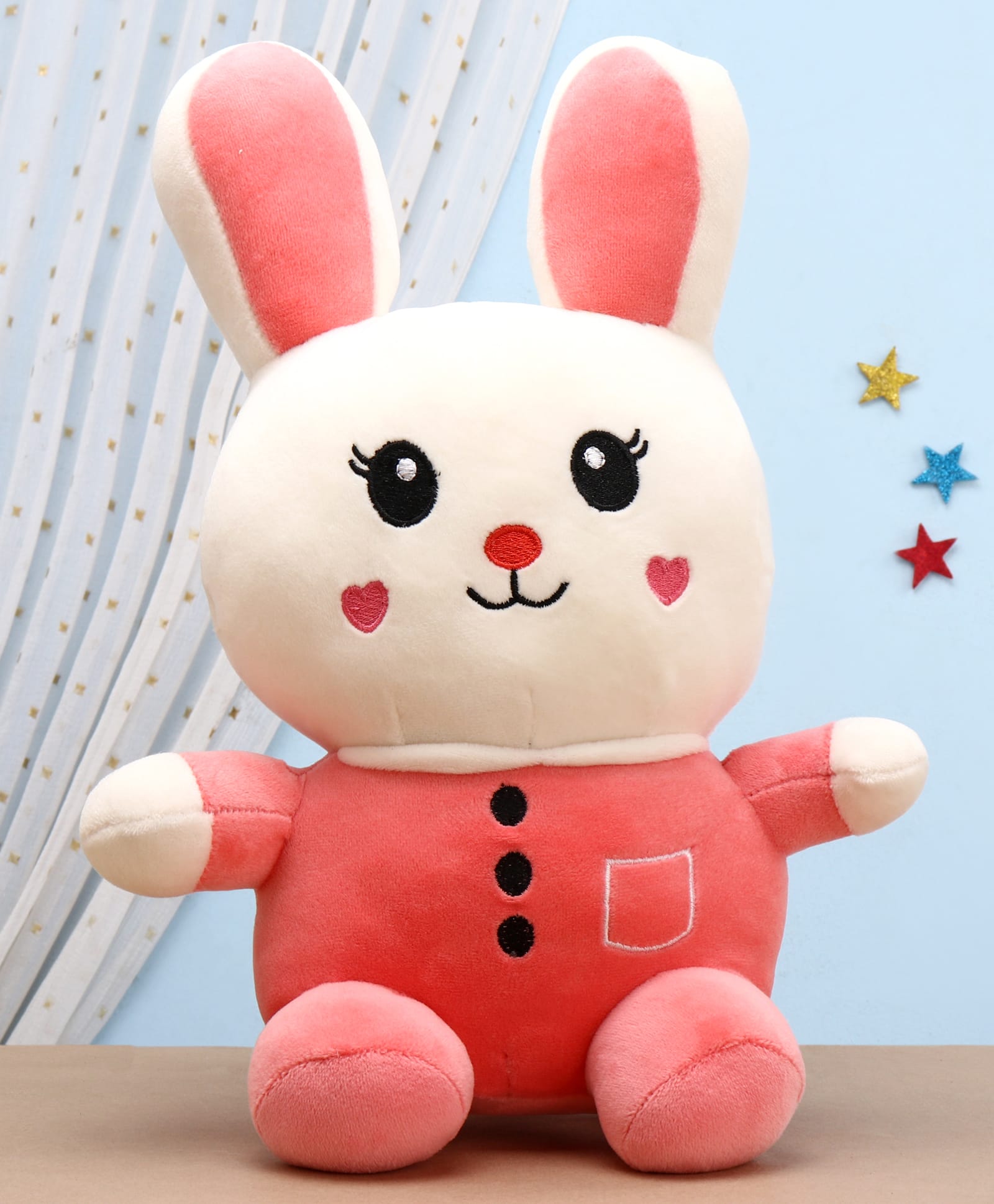 Edu Kids Toys Gummy Bunny Soft Toy Red - Height 34 cm-image-45