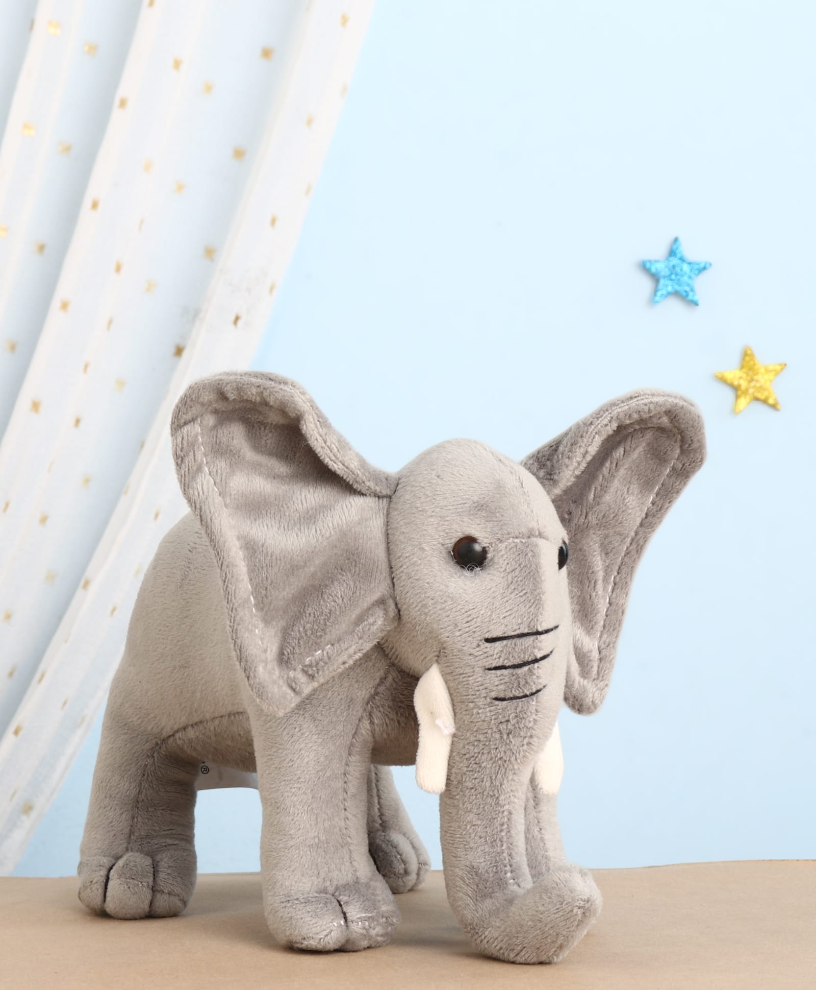 EDU KIDS TOYS Adorable Elephant Soft Toy Grey - Height 13 cm-picture-13
