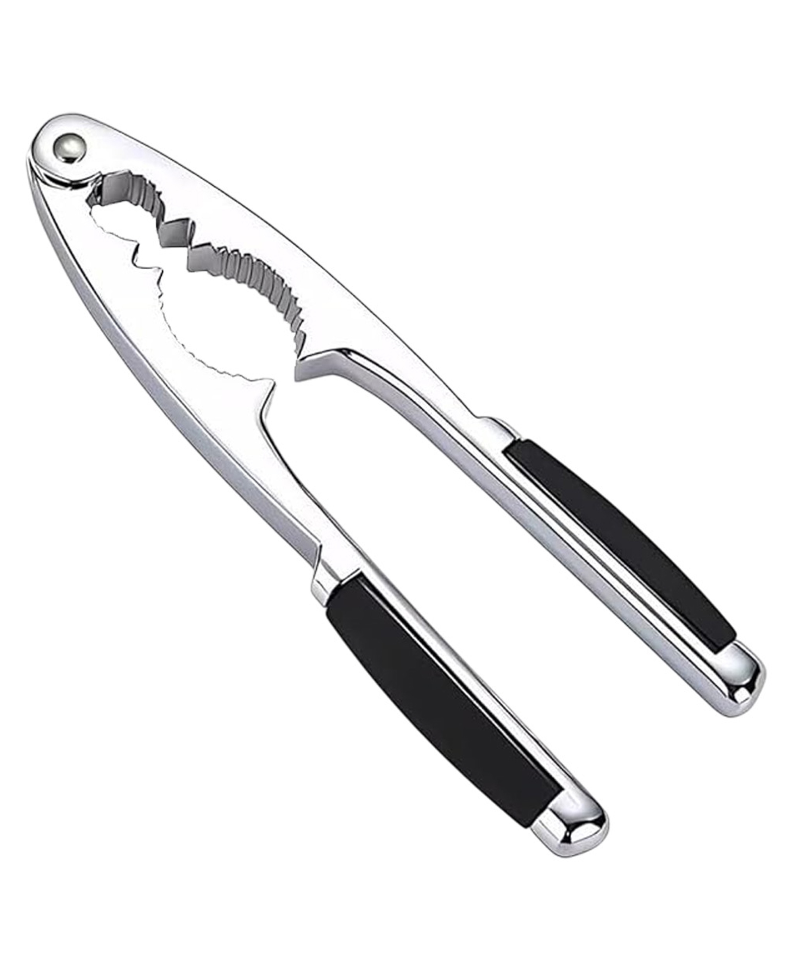 MOMISY Walnut Cracker Tools, Heavy Duty Nut Crackers for Walnuts, Pistachio, Stainless Steel Cracker Opener, Non-Slip Handle, Pack 1 (BlackBig)-image-5
