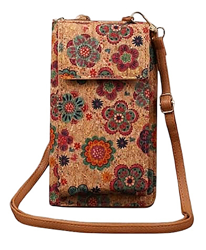 MOMISY Mobile Bag, Cellphone Sling Bag, Card Holder Wallet, Crossbody Bag, PU Leather, for Girls (Flower)-picture-18