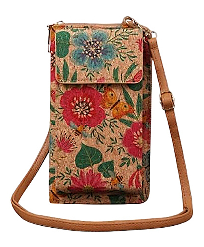 MOMISY Mobile Bag, Cellphone Sling Bag, Card Holder Wallet, Crossbody Bag, PU Leather, for Girls (Hibiscus)-picture-29