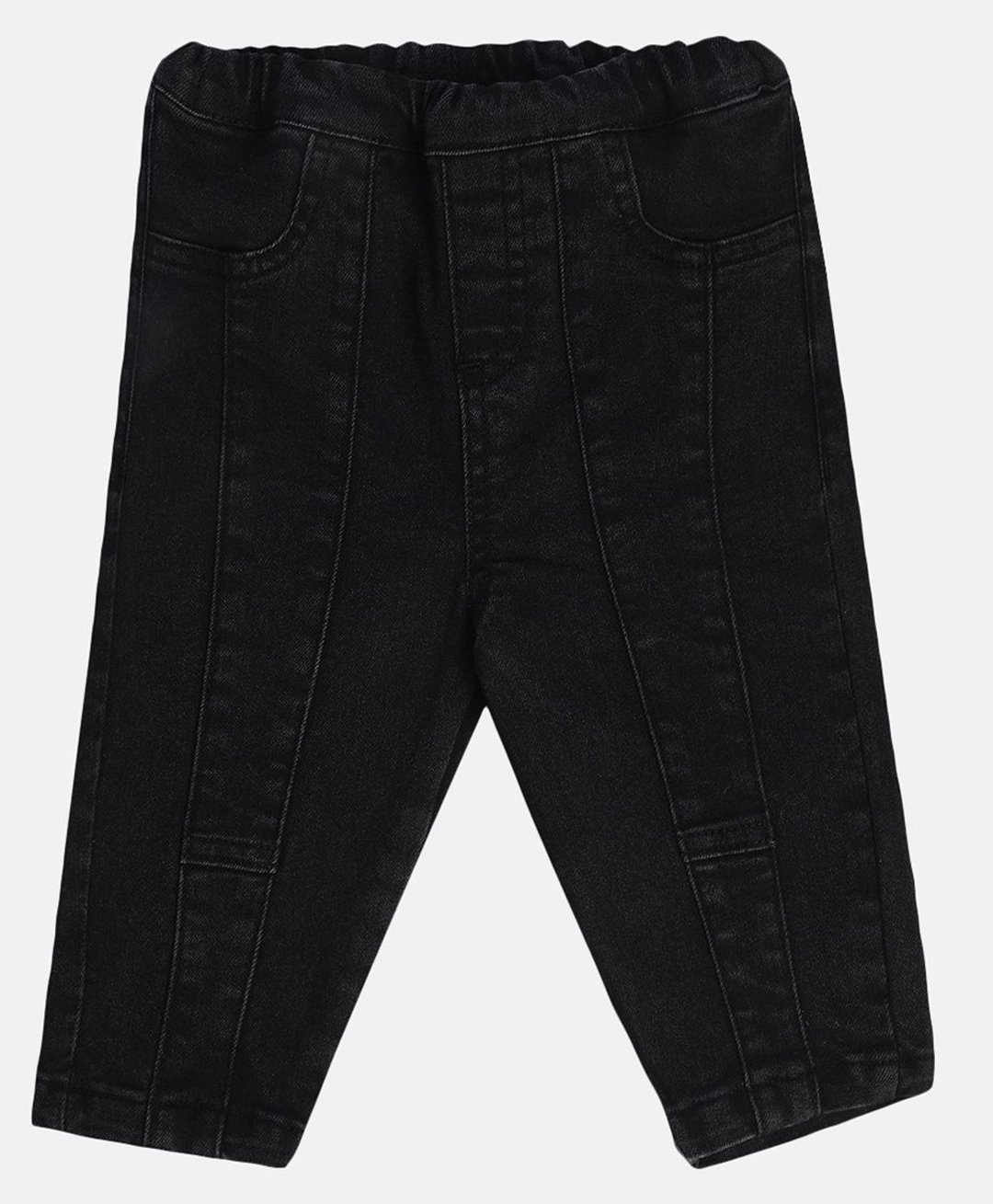MINI KLUB Cotton Denim Solid Jeans - Black-picture-22