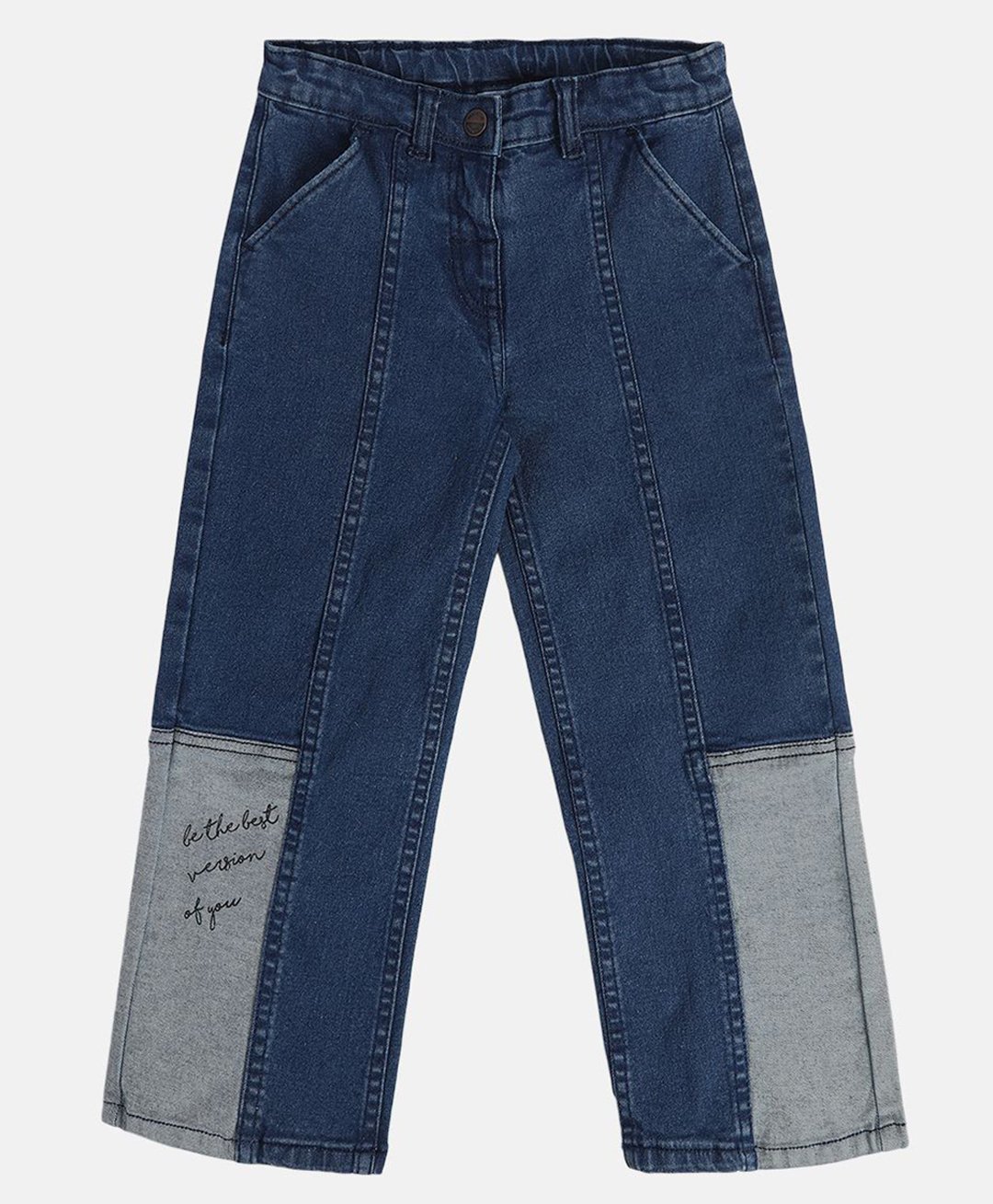 MINI KLUB Cotton Denim Cut & Sew Jeans - Blue-picture-15