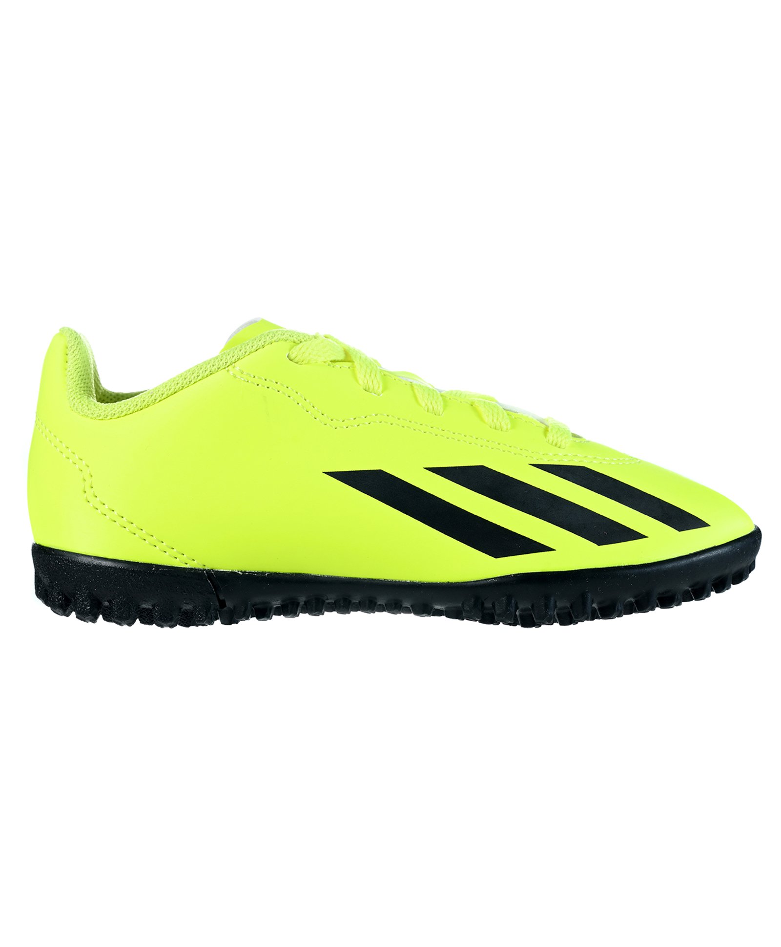 Adidas Kids Lace UpSports Shoes with Tape Detailing - Neon Green & Black