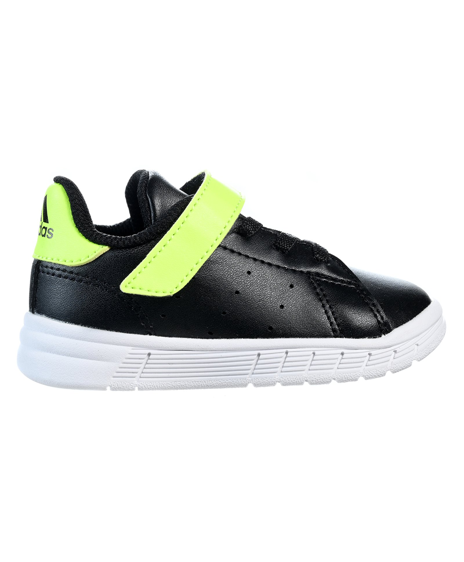 Adidas Kids Velcro Closure Sport Shoes - Black & Yellow