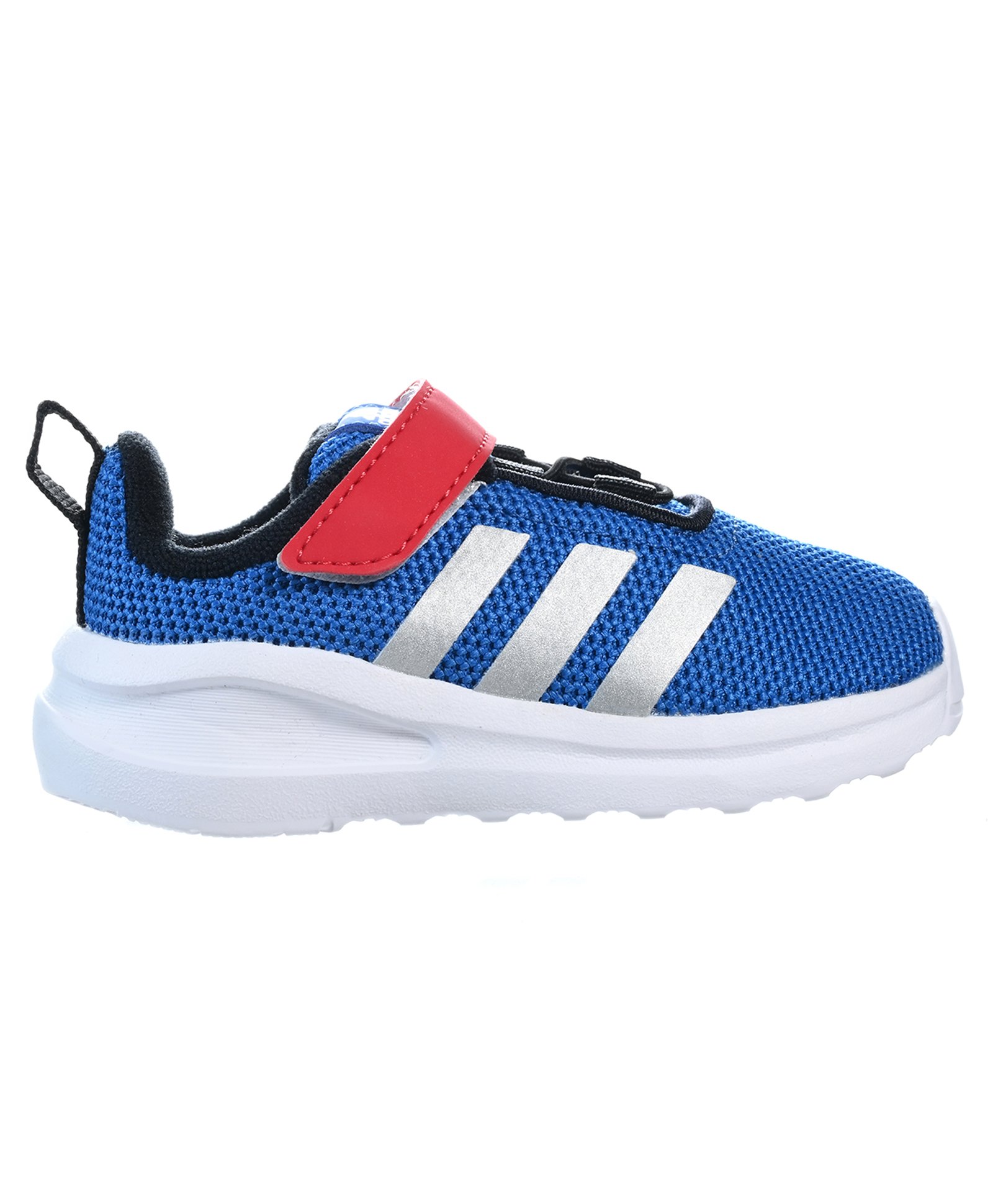 Adidas Kids Velcro Closure Sports Shoeswith Tape Detailing - Blue & Red