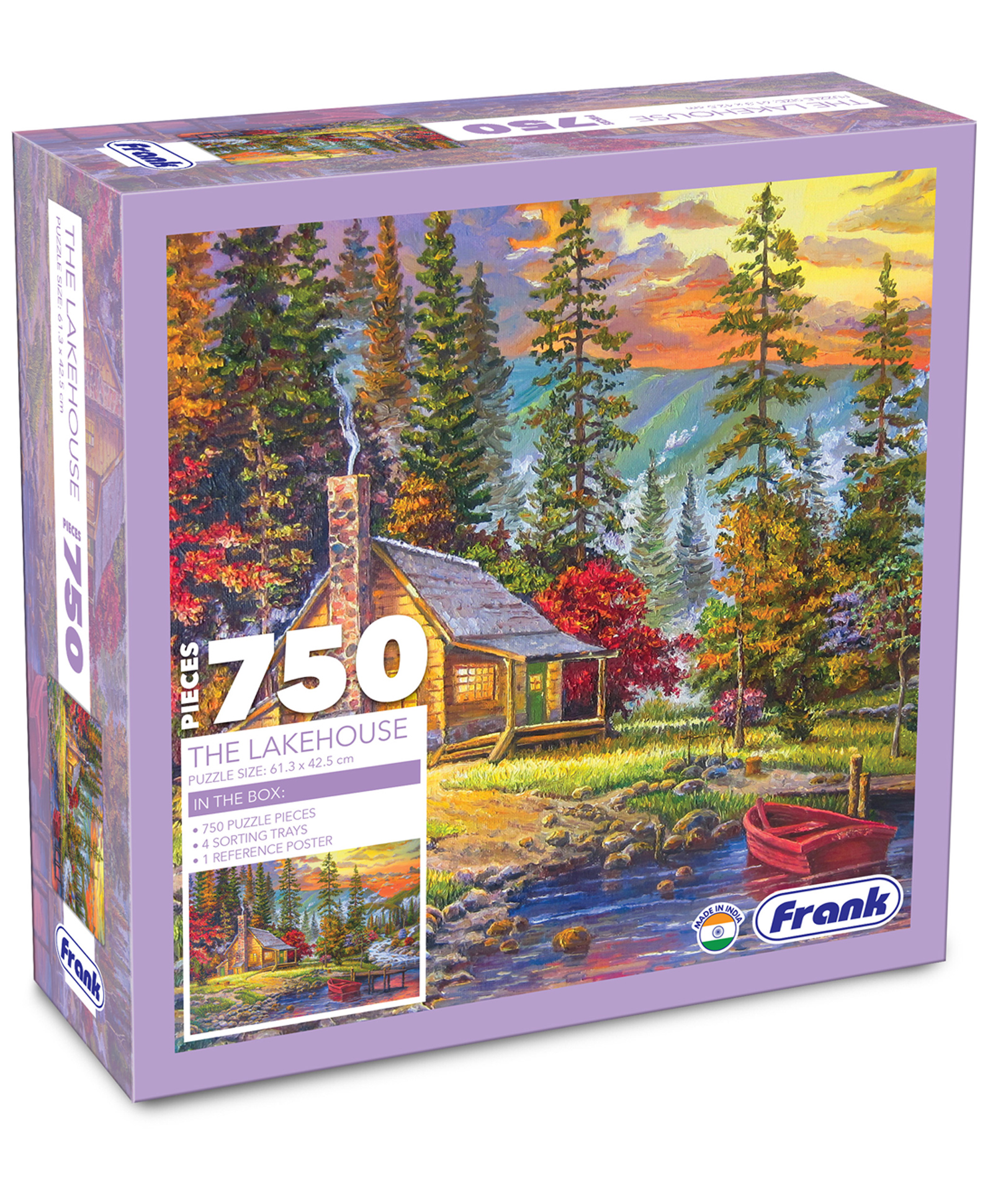 Frank The Lakehouse 750 Pieces Jigsaw Puzzle Green - 34804-picture-17