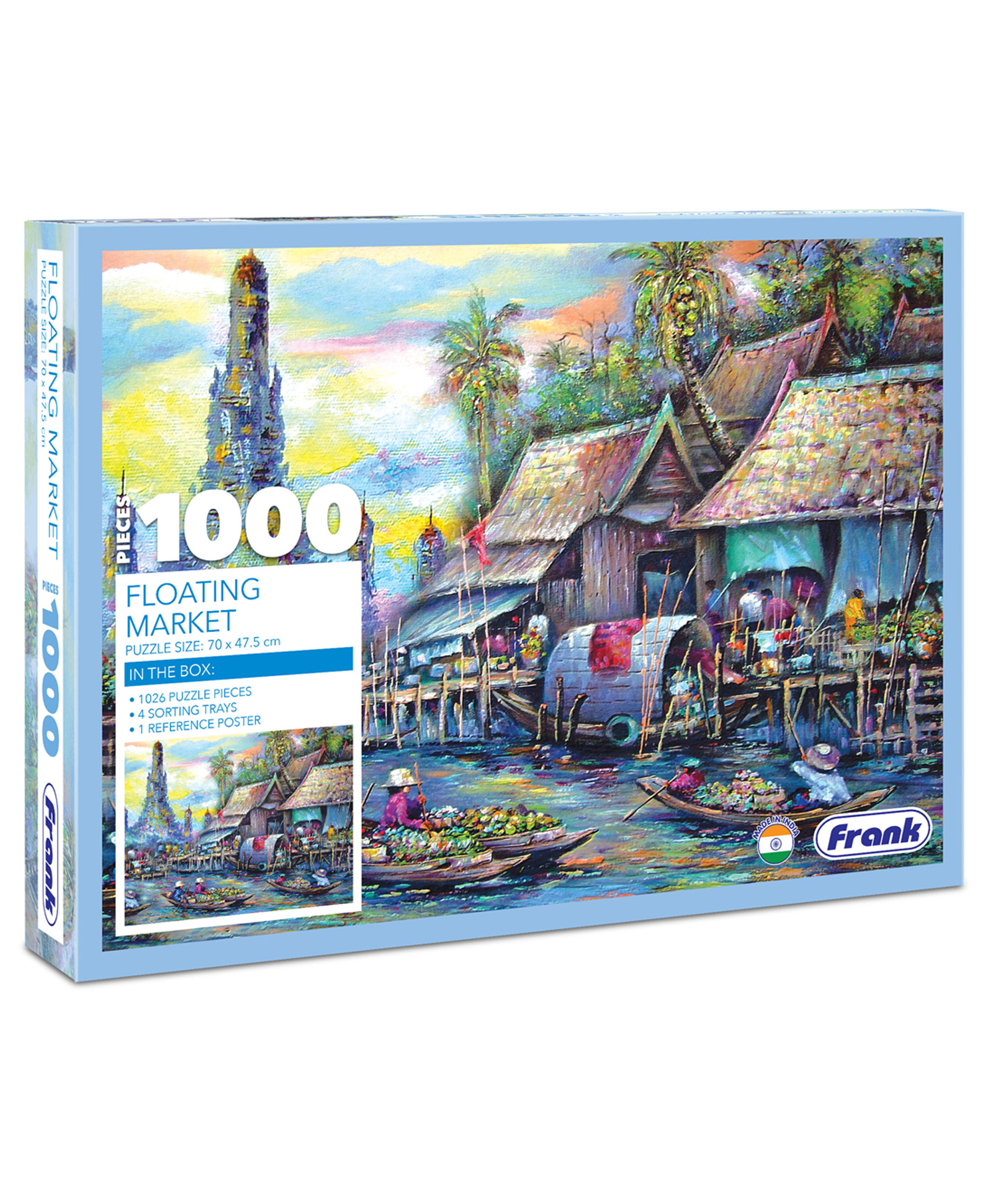 Frank Floating Market 1000 Pieces Jigsaw Puzzle Blue - 34019-image-49