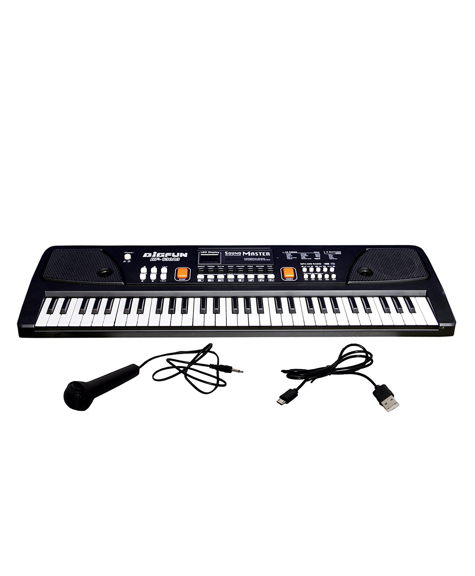 Urban Tots Electronic Digital & Multi Functional Portable Piano Keyboard - Black-image-40