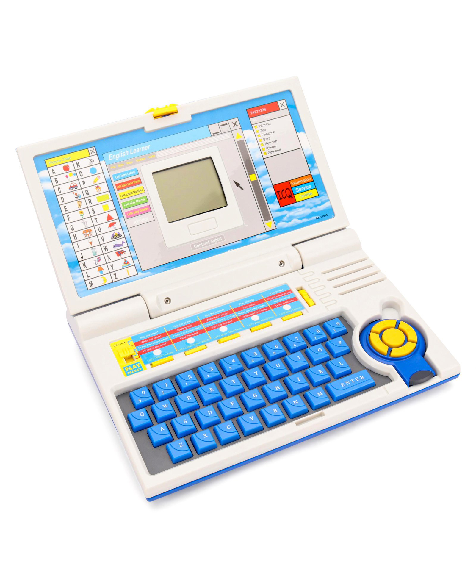 UrbanTots Educational Laptop Computer Toy - Light Blue-picture-11