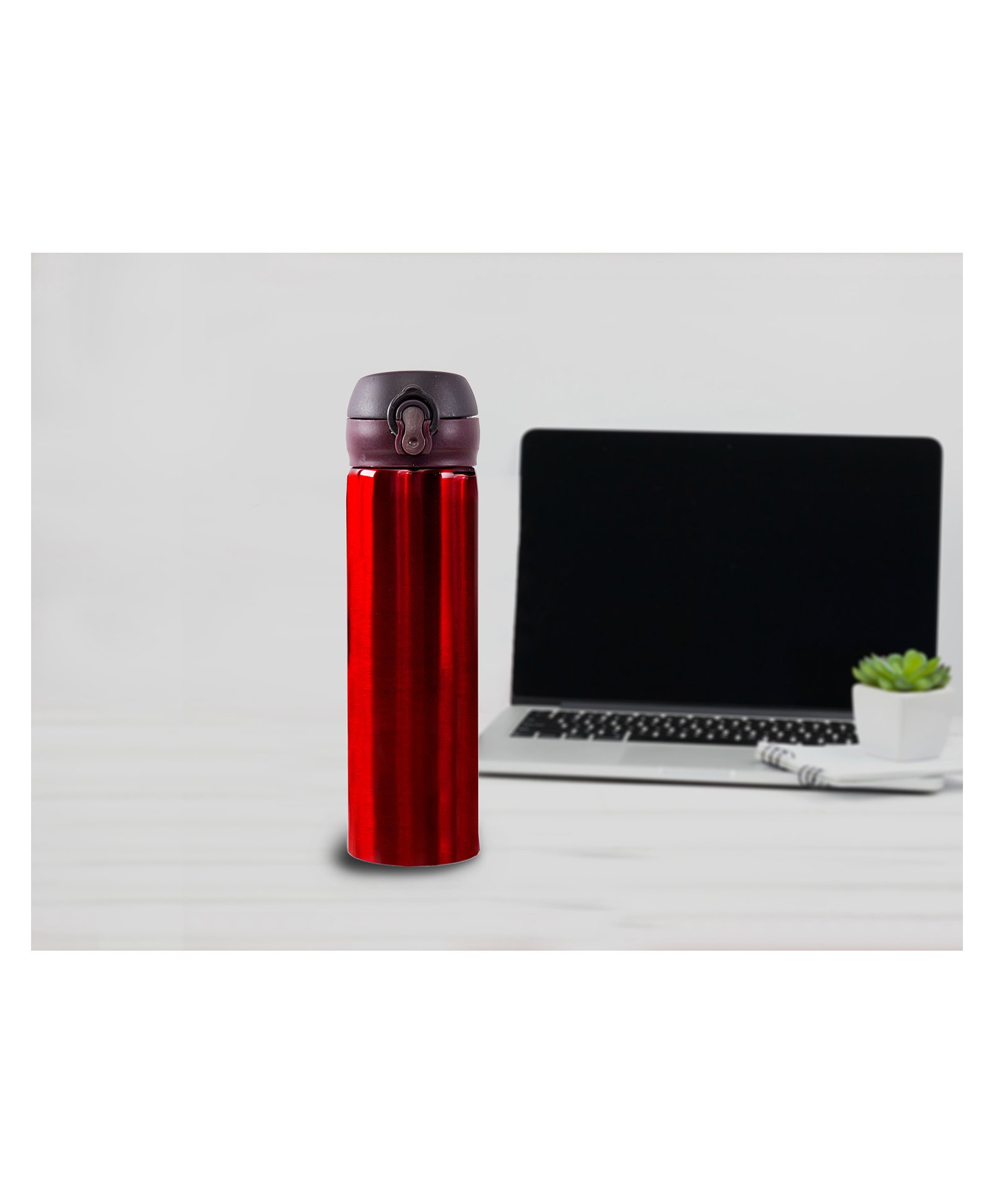 Yellow Bee Insulated Hot & Cold Stainless Steel Water Bottle Flask with Lock Lid Red - 500 ml-picture-34