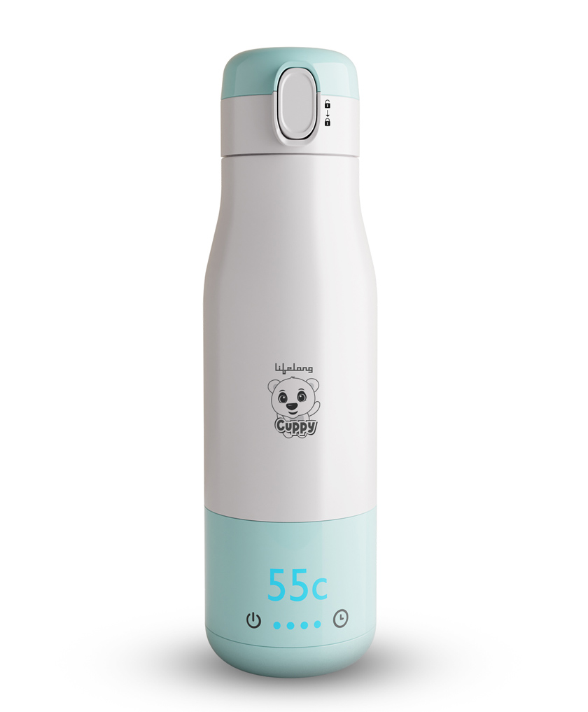 Lifelong Cuppy Milk Warmer For Babies With Digital Touch Panel & Temperature Setting - 350 ml
