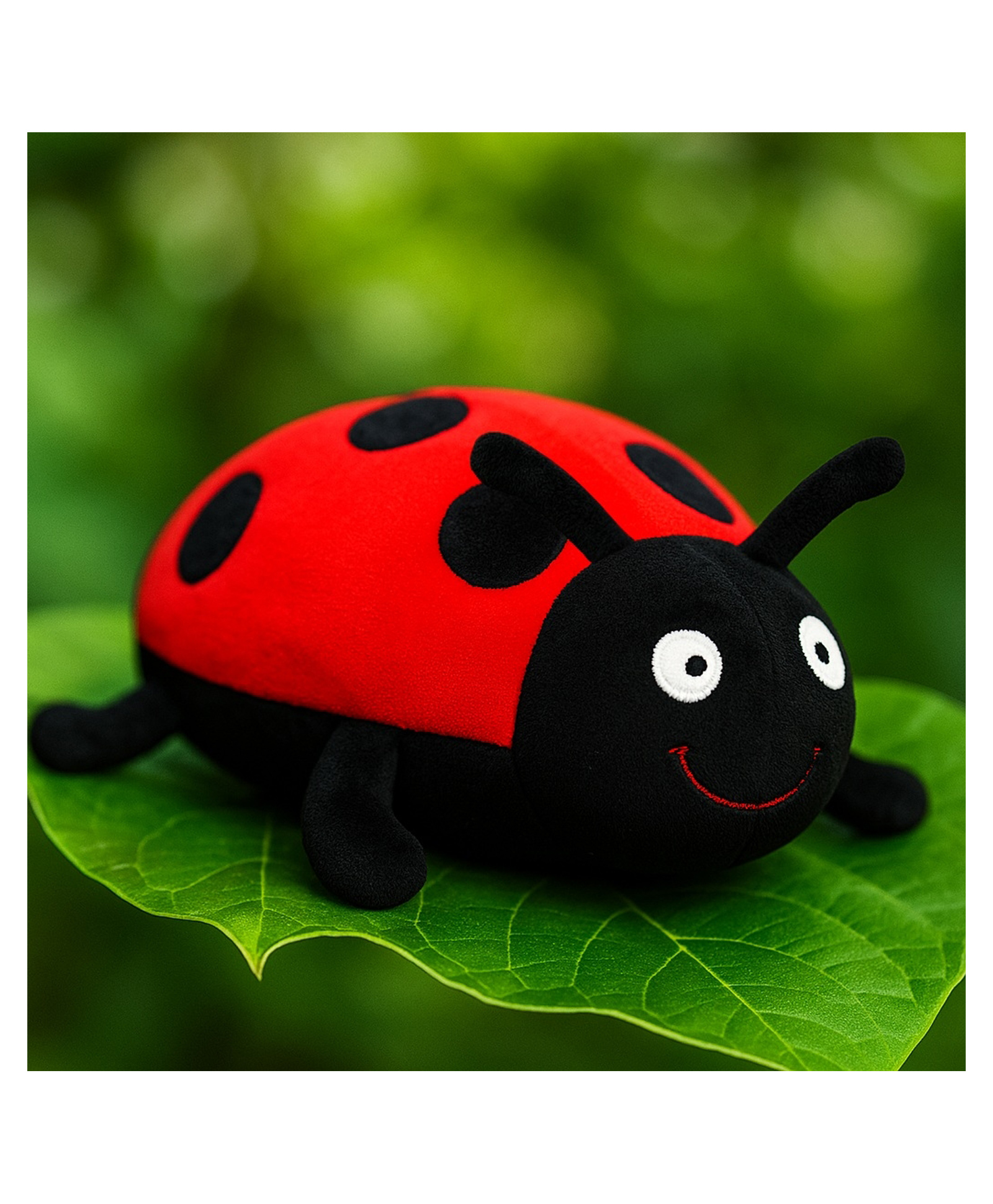 Goldenhub Ladybug Plush Toy, 20 cm, Red and Black, Soft Stuffed Animal-image-39