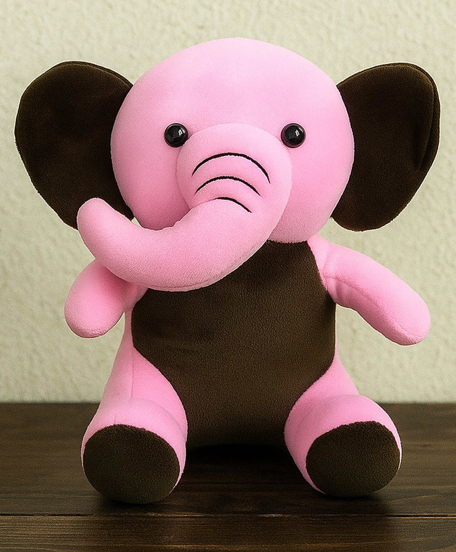 GOLDENHUB TOYS 20 cm Pink Sitting Elephant Soft Plush Toy Gift for Kids-image-26