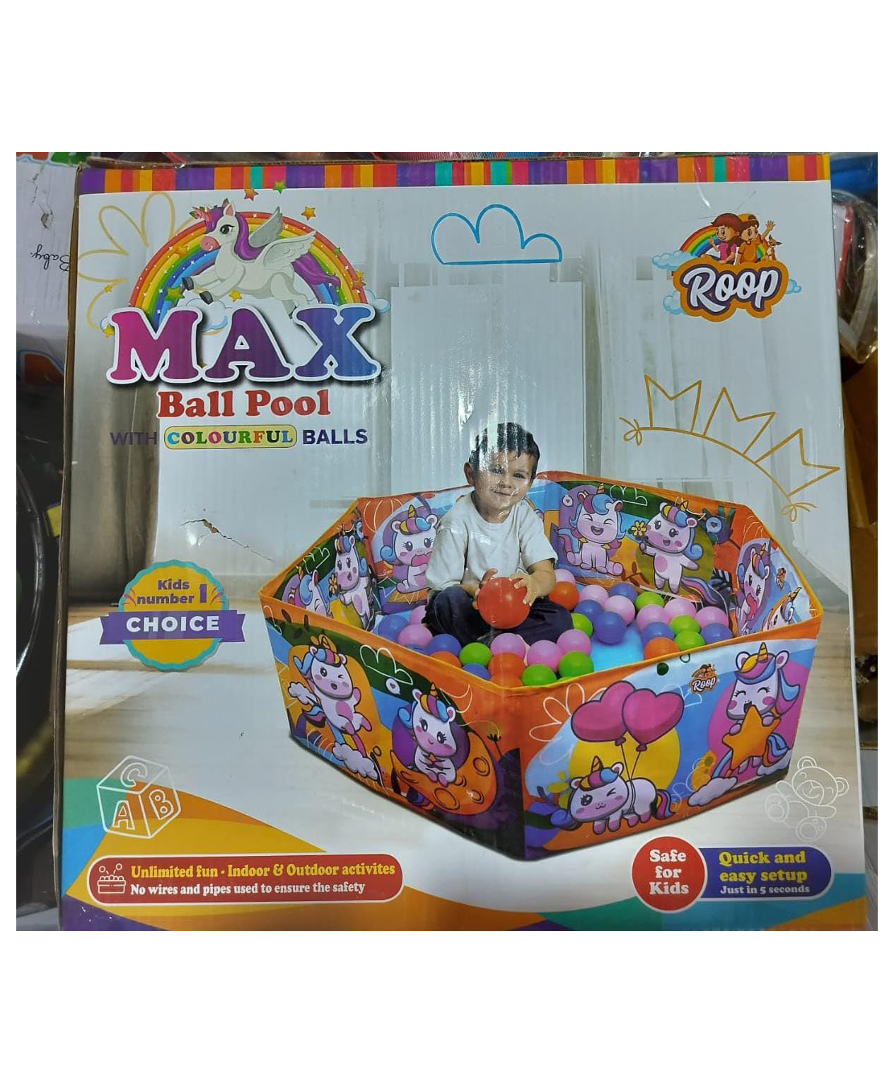 AKN TOYS Max Pool Tube with Balls Toy for Kids (Pack of 1)( COLOR AND DESIGN MAY VARY )-image-26