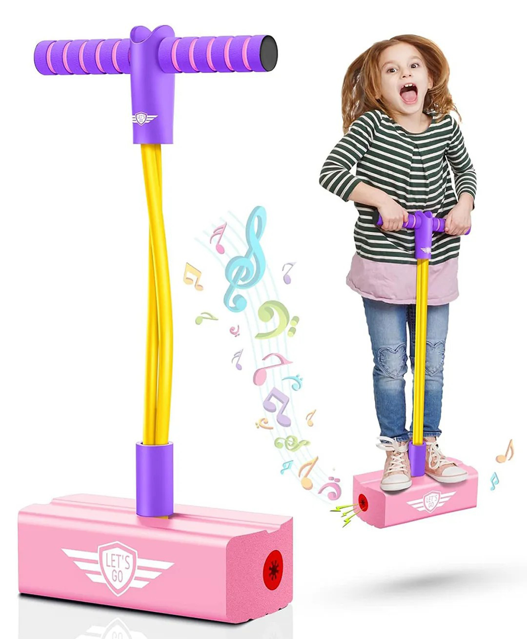 AKN TOYS Jumper My First Pogo Pals Jumper, Durable Foam and Bungee( COLOR AND DESIGN MAY VARY )-picture-34