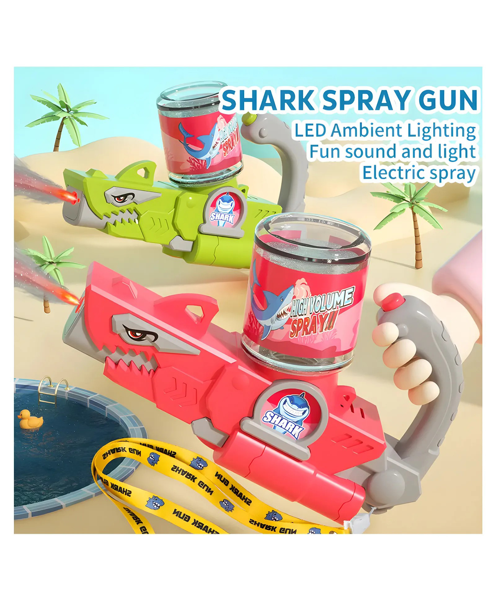 AKN TOYS Shark Design Battery Operated Toy Mist Spray Bubble Gun with Light and Sound- Pack of 1 -( COLOR AND DESIGN MAY VARY )-image-41