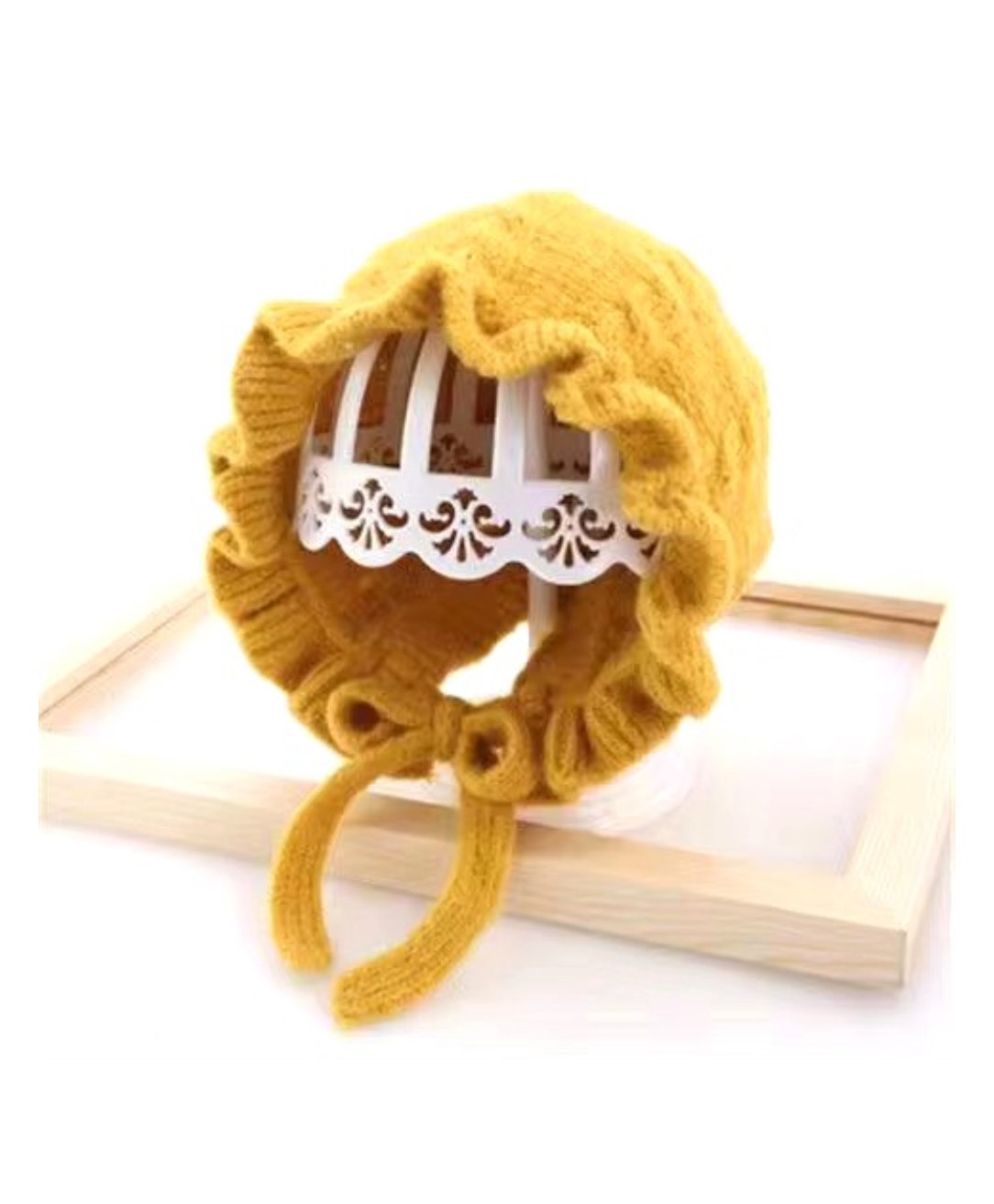 Tipy Tipy Tap Solid Winter Bonnet Cap - Yellow-picture-6