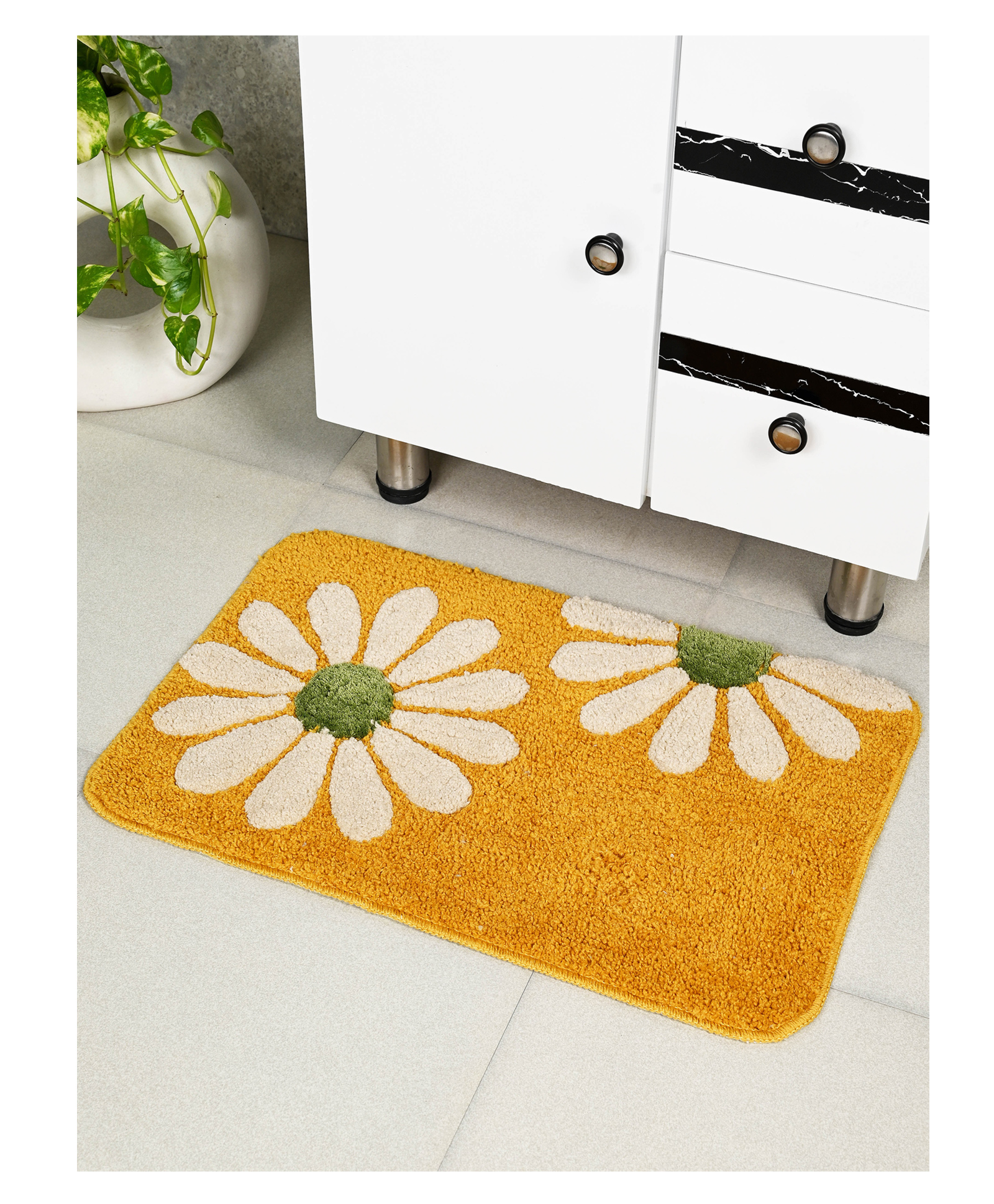 Saral Home CAWO Soft Antiskid Bathmat 1PC,Gold-picture-22