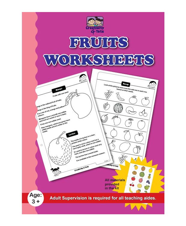 Creativity 4 Tots Fruit Worksheets - English-image-9