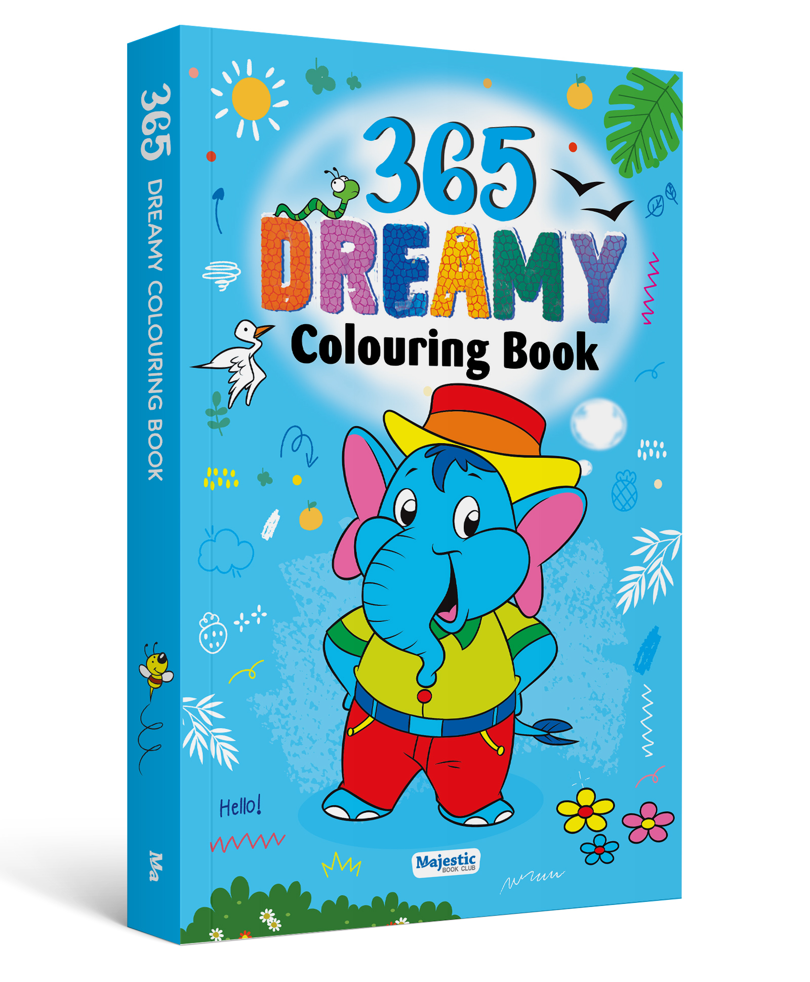 majestic book club CLUB 365 Dreamy Colouring Book for Kids | Jumbo Colouring Book for Children Ages 3+ | Ideal for Little Artists & Group Activities I Hours of Entertainment & Creativity I Develops Artistic Skills - English-picture-10