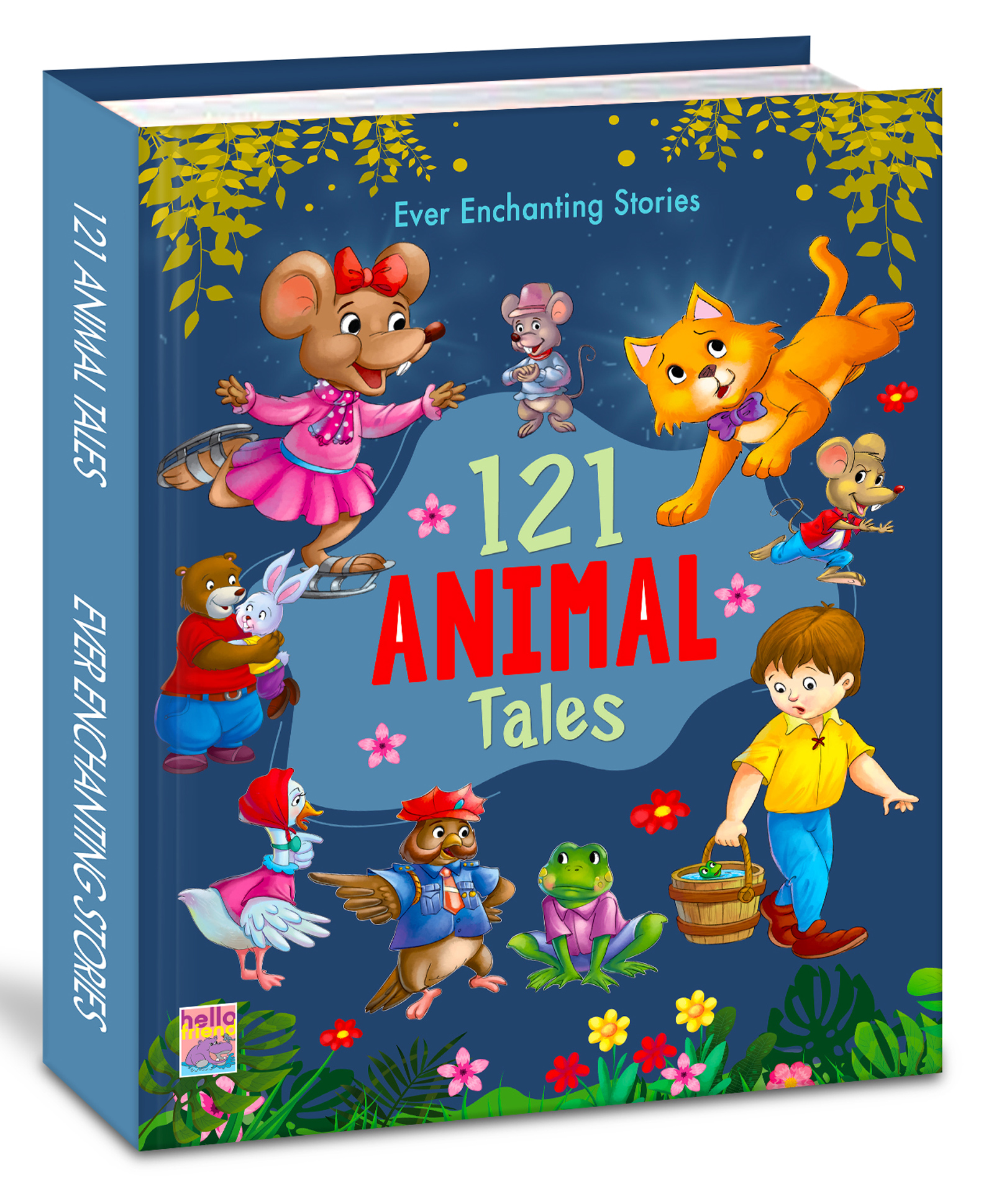 121 Animal Tales Stories - Illustrated Story Books for Kids and Childrens - Bedtime Short Stories with Colourful Pictures in English | Hello Friend Books - - English-image-15