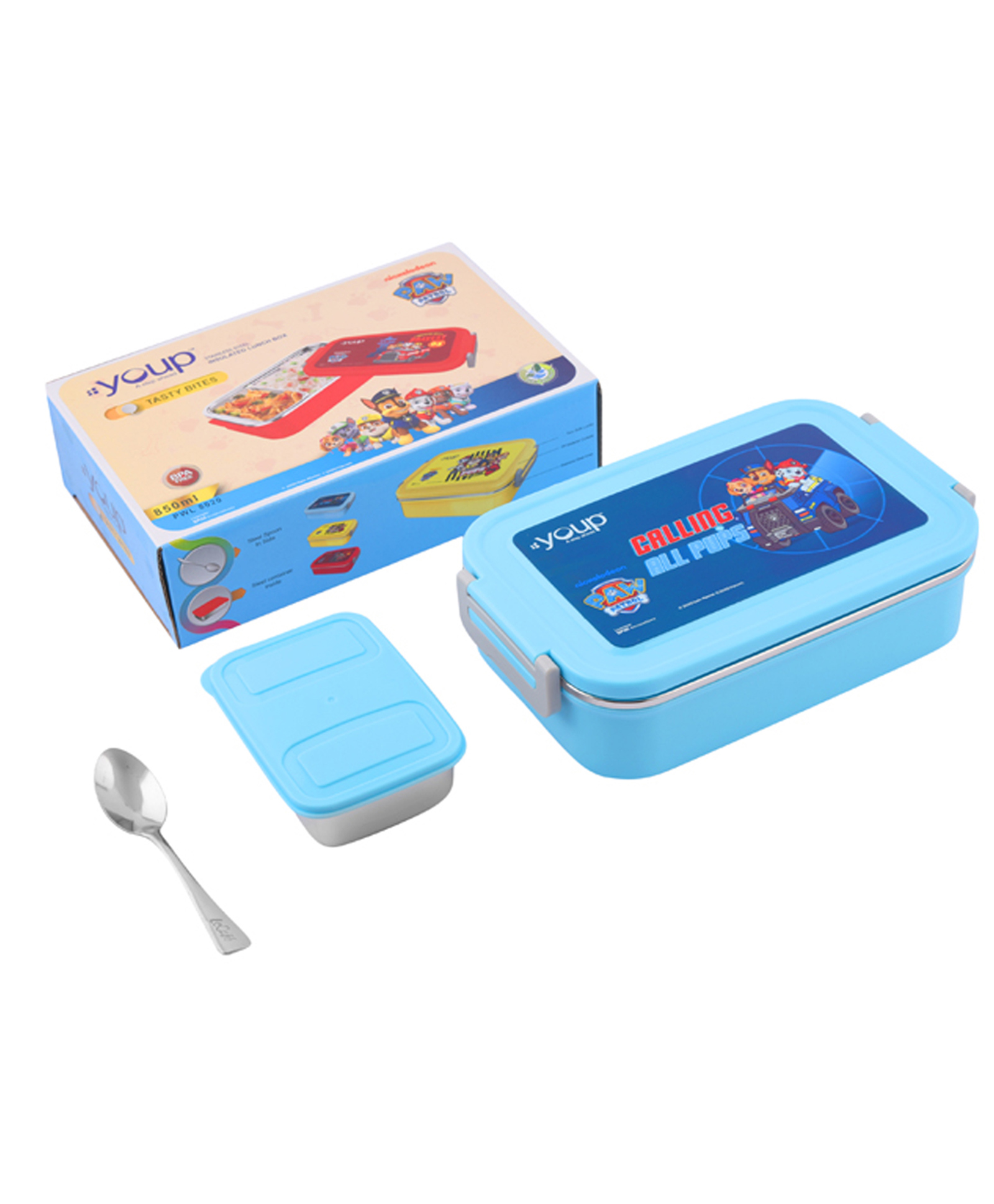 YOUP Stainless Steel Insulated Pink Color Kids Paw Patrol Lunch Box-850 ml-picture-33