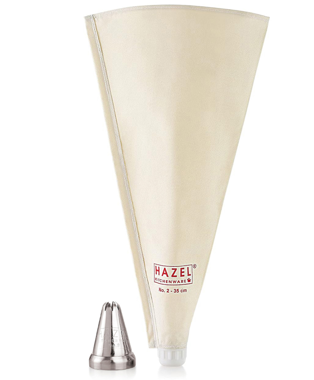 HAZEL Cake Decorating Nozzle & Reusable Piping Bag 35 Cm | Star Nozzle for Icing, Pastry, Cupcakes, Cakes-image-46