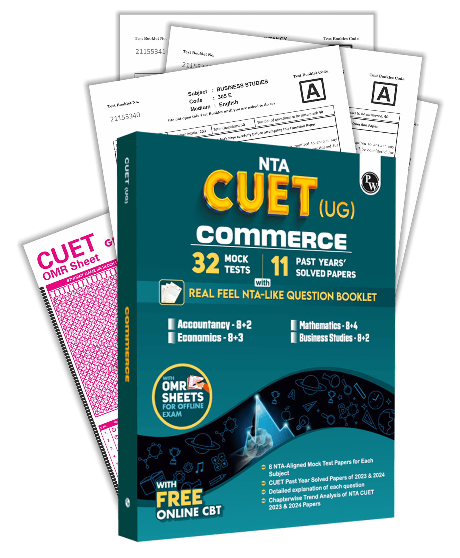 NTA CUET UG Commerce Combined Mock Test & Past Year Papers (Accountancy, Business Studies, Economics, Maths) For 2025 Exams, NTA-like Test Booklet with OMR Sheet, FREE Online CBT-image-7