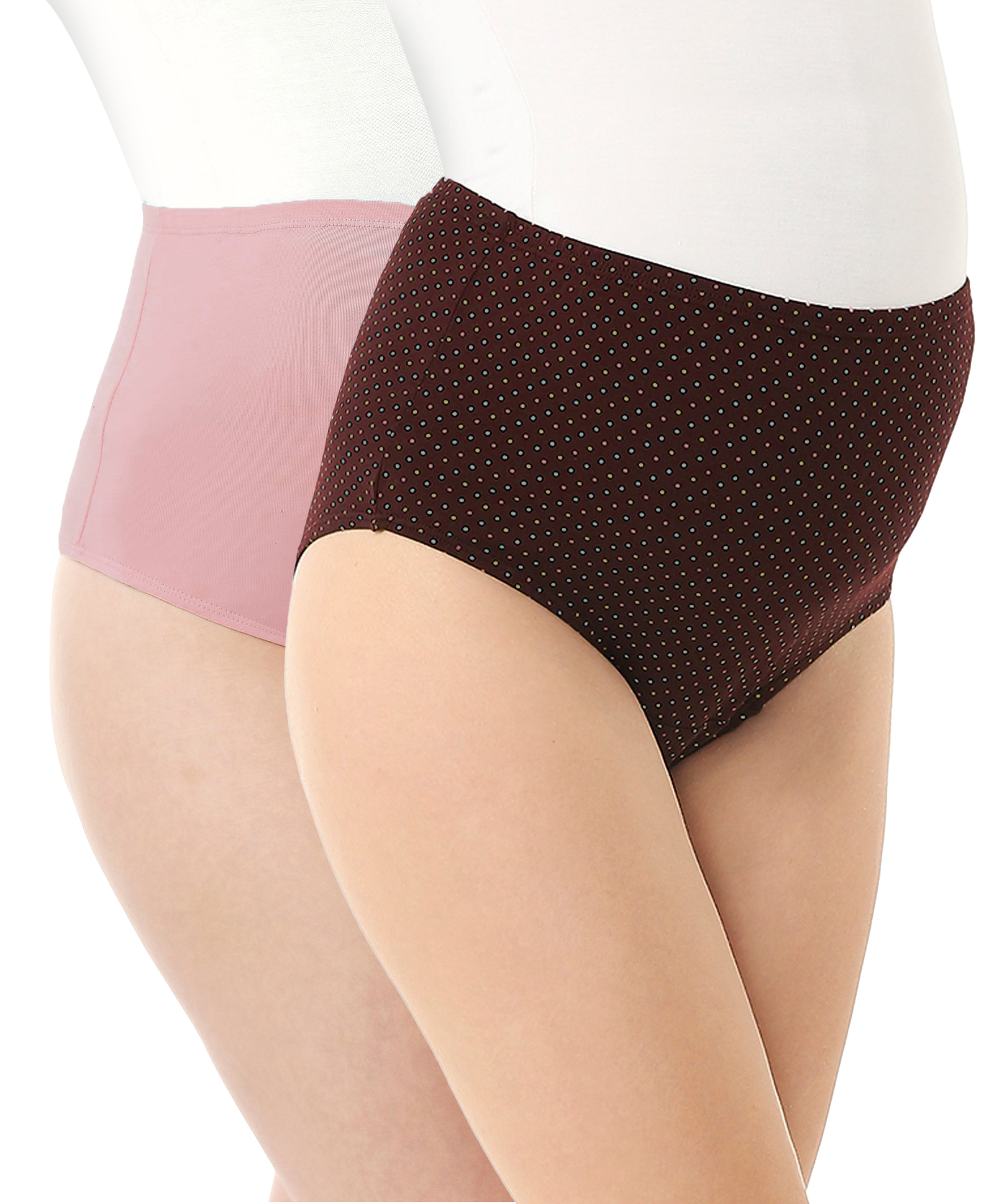 Bella Mama Women Cotton Elastane High Coverage Panty set (Color May Vary)-image-15