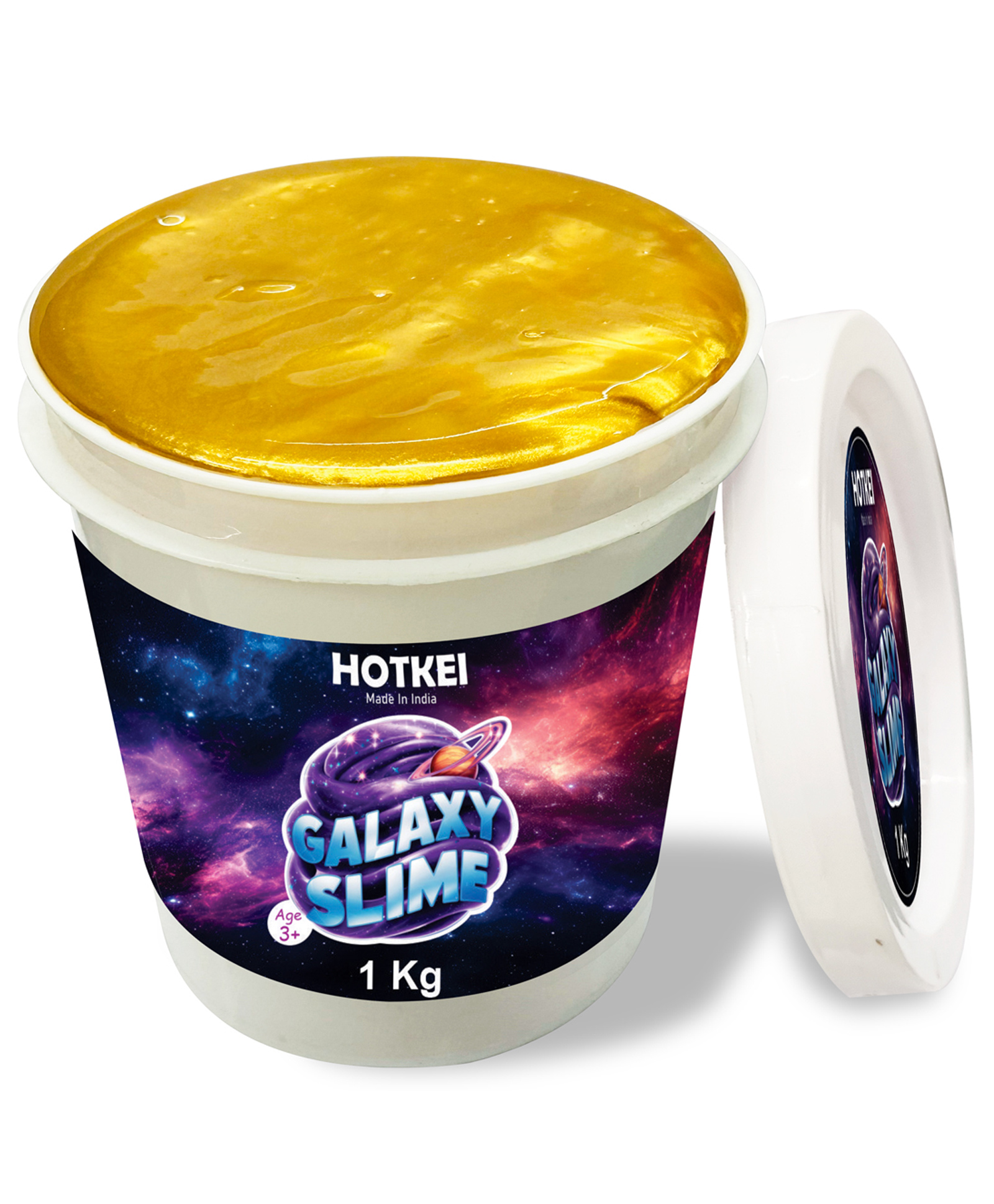 Hotkei (1 Kg) Gold Galaxy Slime for Kids DIY Fruit Scented Metallic Magic Toy Slimy Slime Gel Jelly Putty Art Toys Birthday Gift Box-image-45