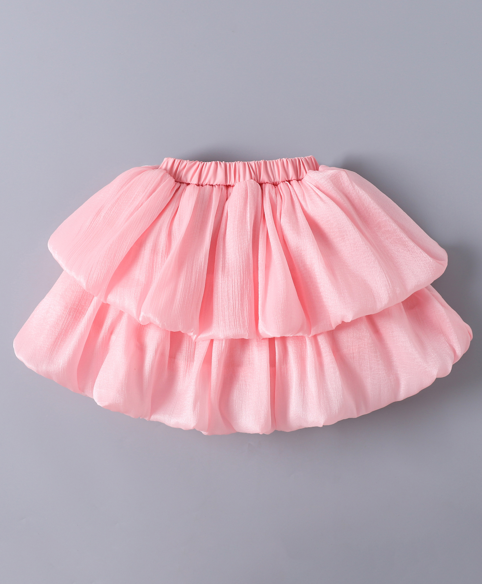 Mark & Mia Above the Knee Length Shimmer Layered Skorts - Pink-image-29