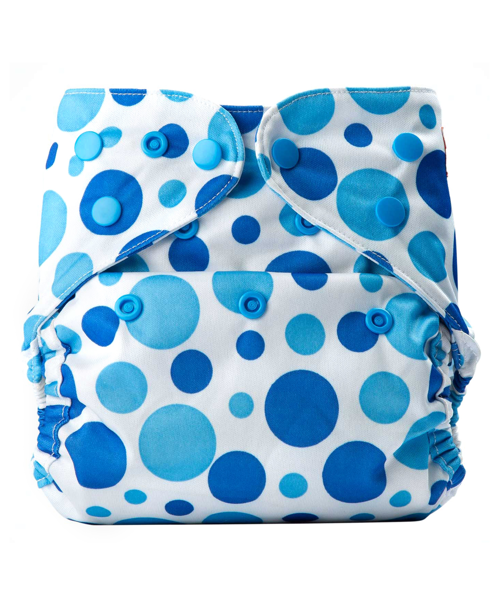 Bumberry Cloth Diaper Cover With One Bamboo Insert - Blue Dots-picture-28