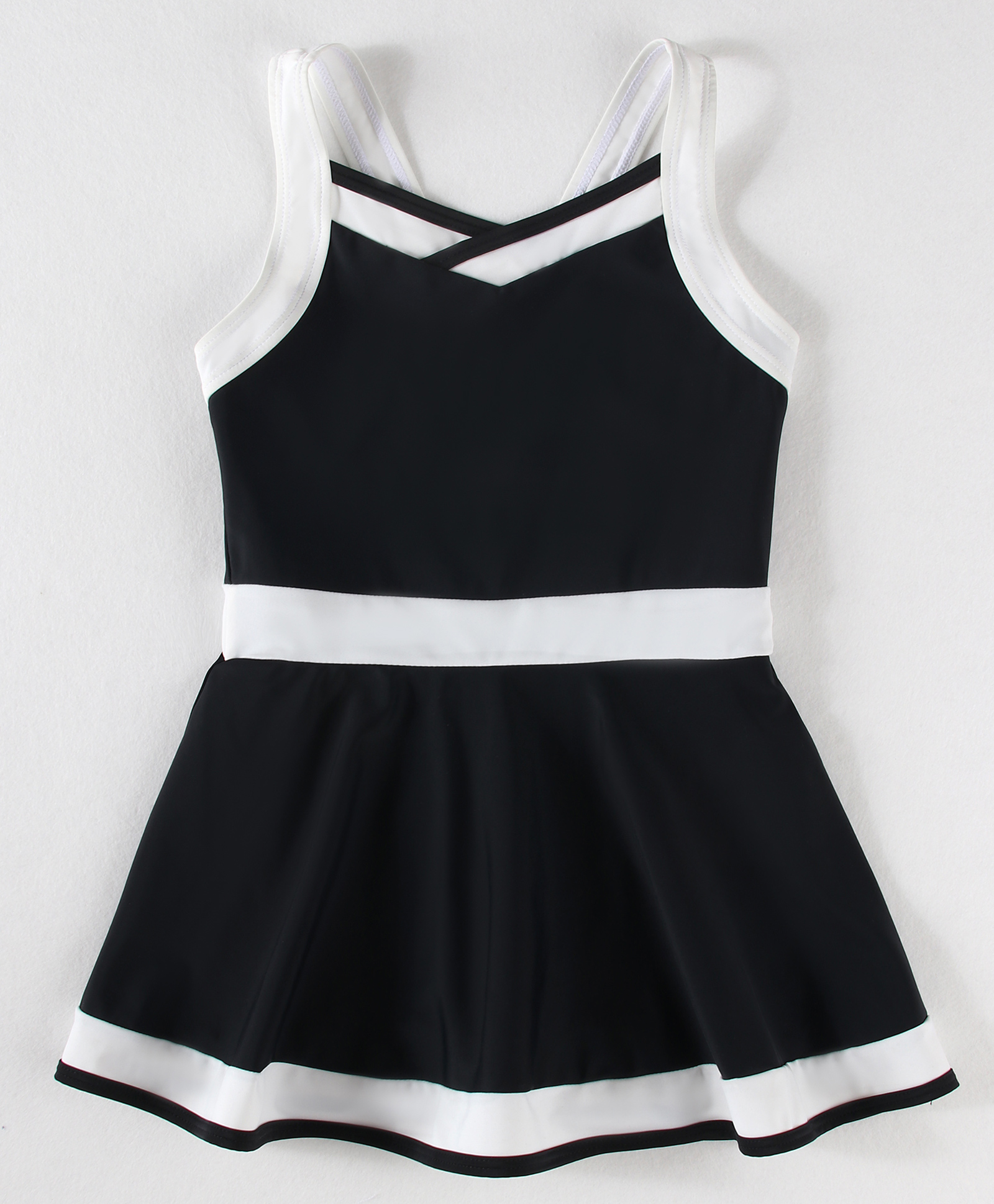 Mark & Mia Sleeveless Frock Swimsuit - Black