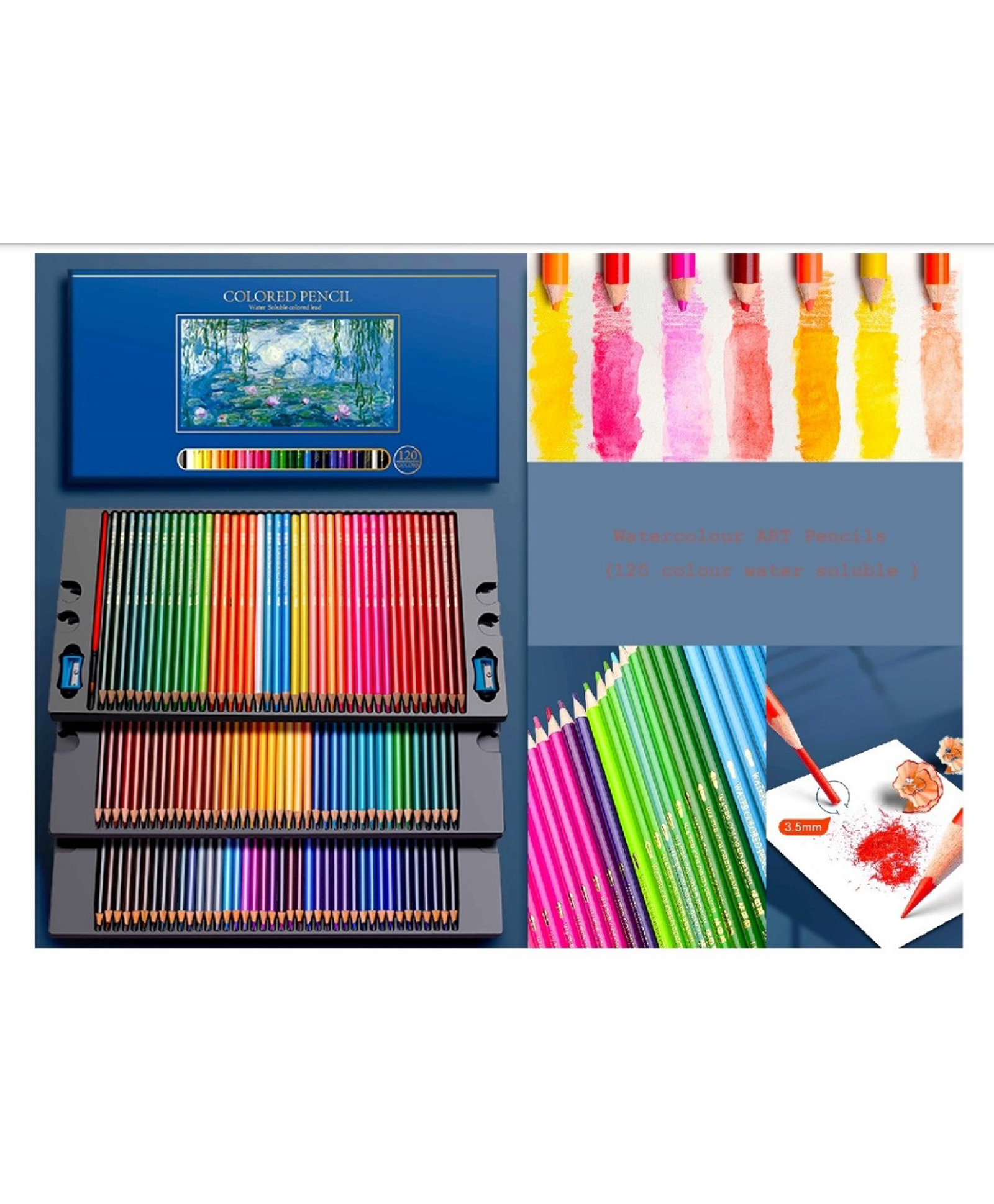 SANJARY Colored Pencils Set with Sharpener and Boxes, Soft Wood Pencils for School Kids Teachers, Drawing for Coloring, Sketching and Painting multicolors-picture-1
